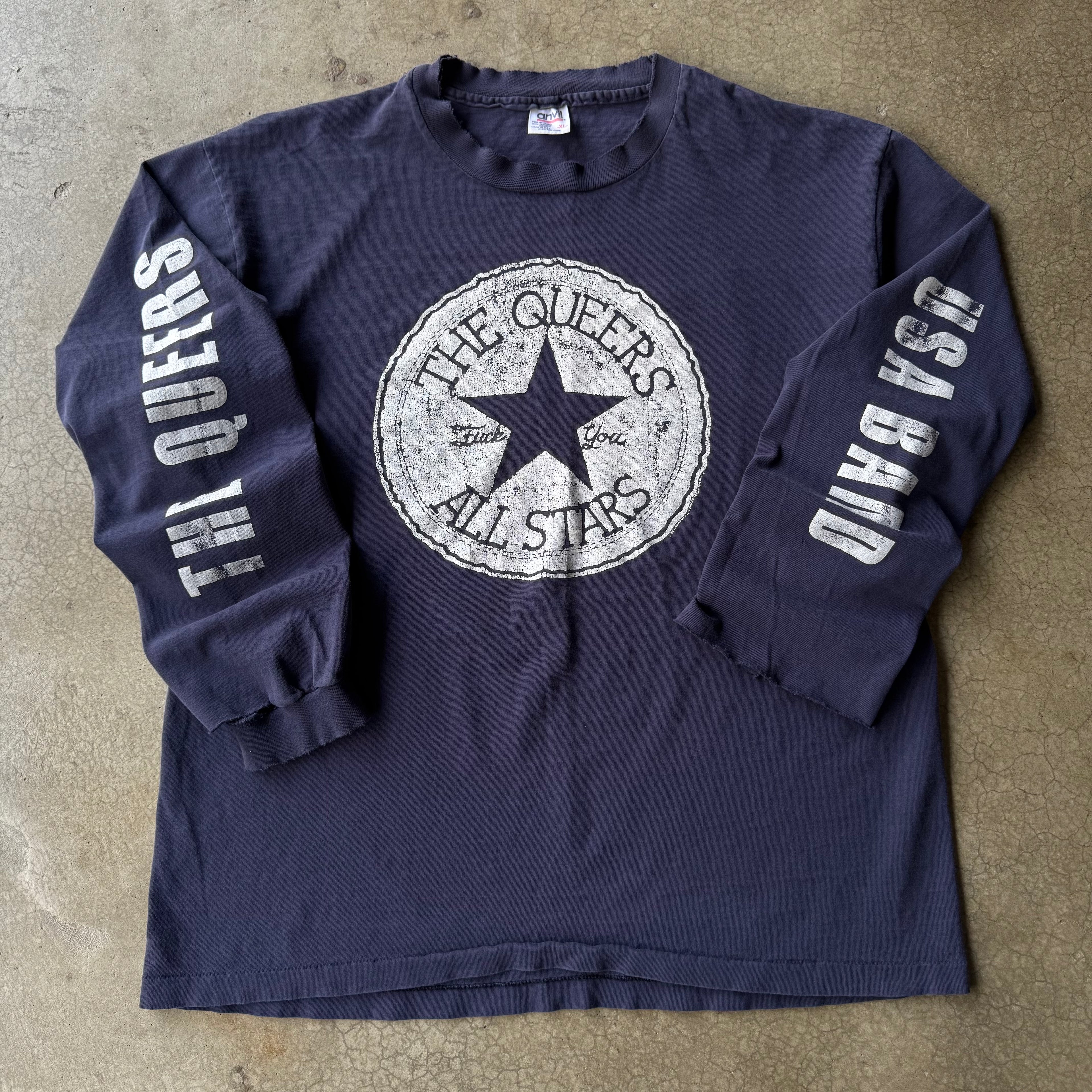 90s THE QUEERS ALL STARS BAND TEE - XL