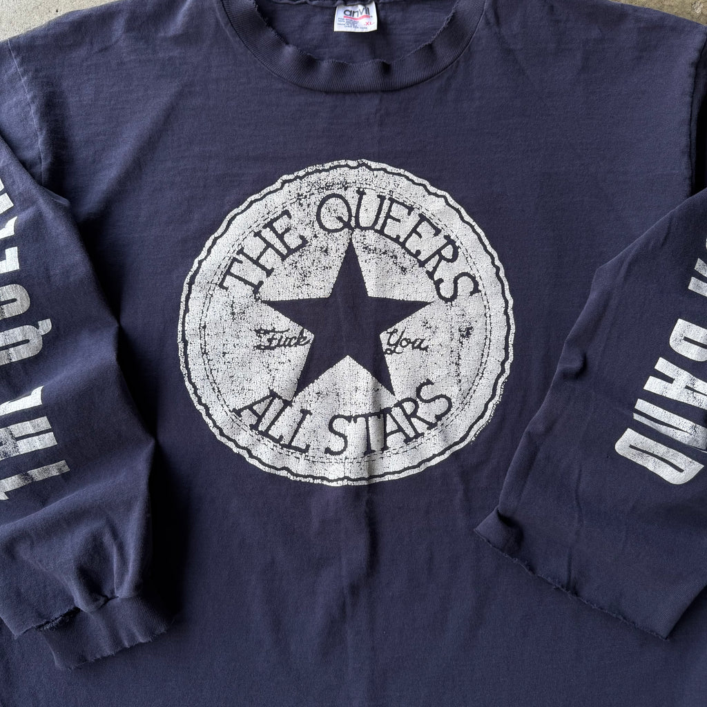 90s THE QUEERS ALL STARS BAND TEE - XL