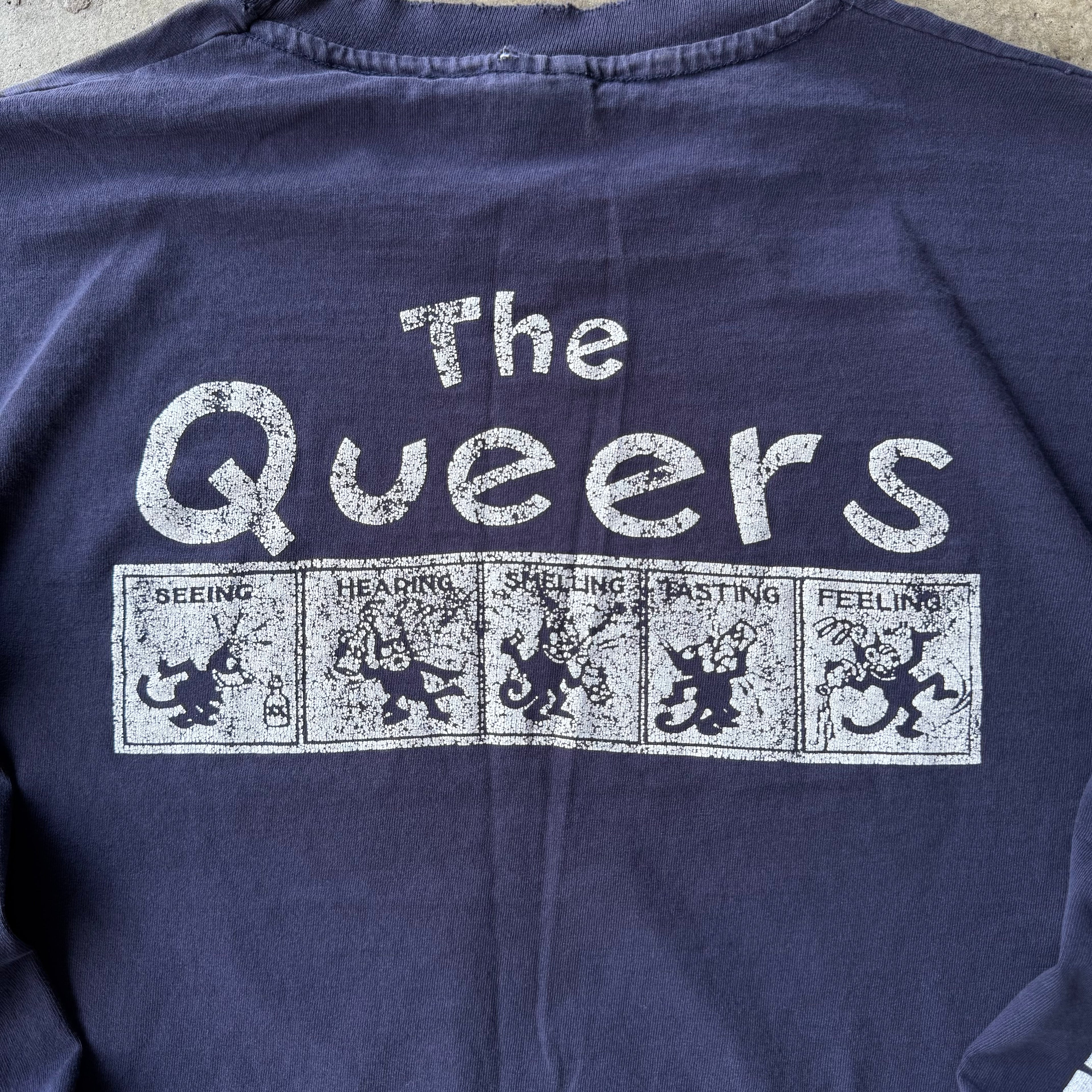 90s THE QUEERS ALL STARS BAND TEE - XL