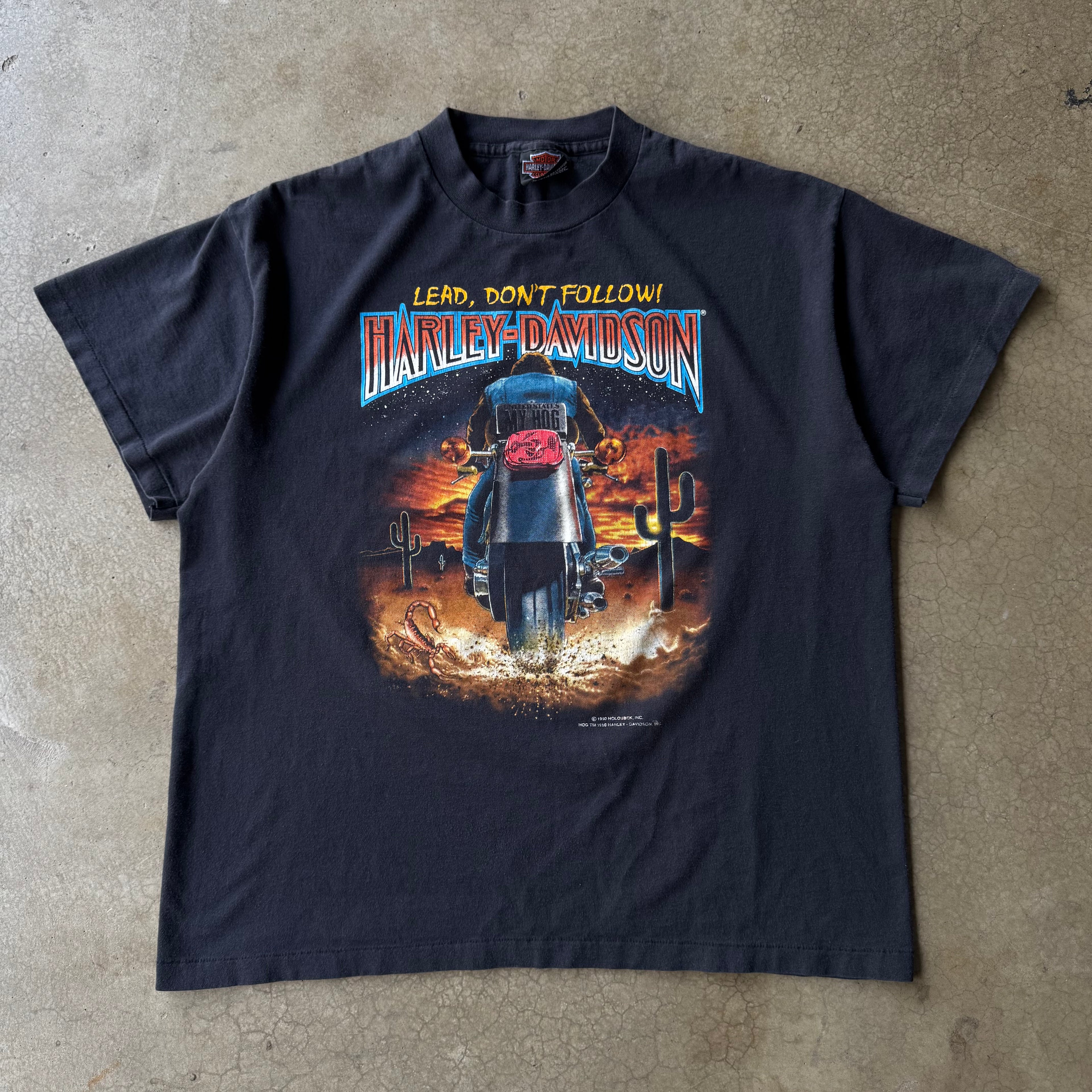 90s HARLEY DAVIDSON JESSUP MD BIKER TEE - XL
