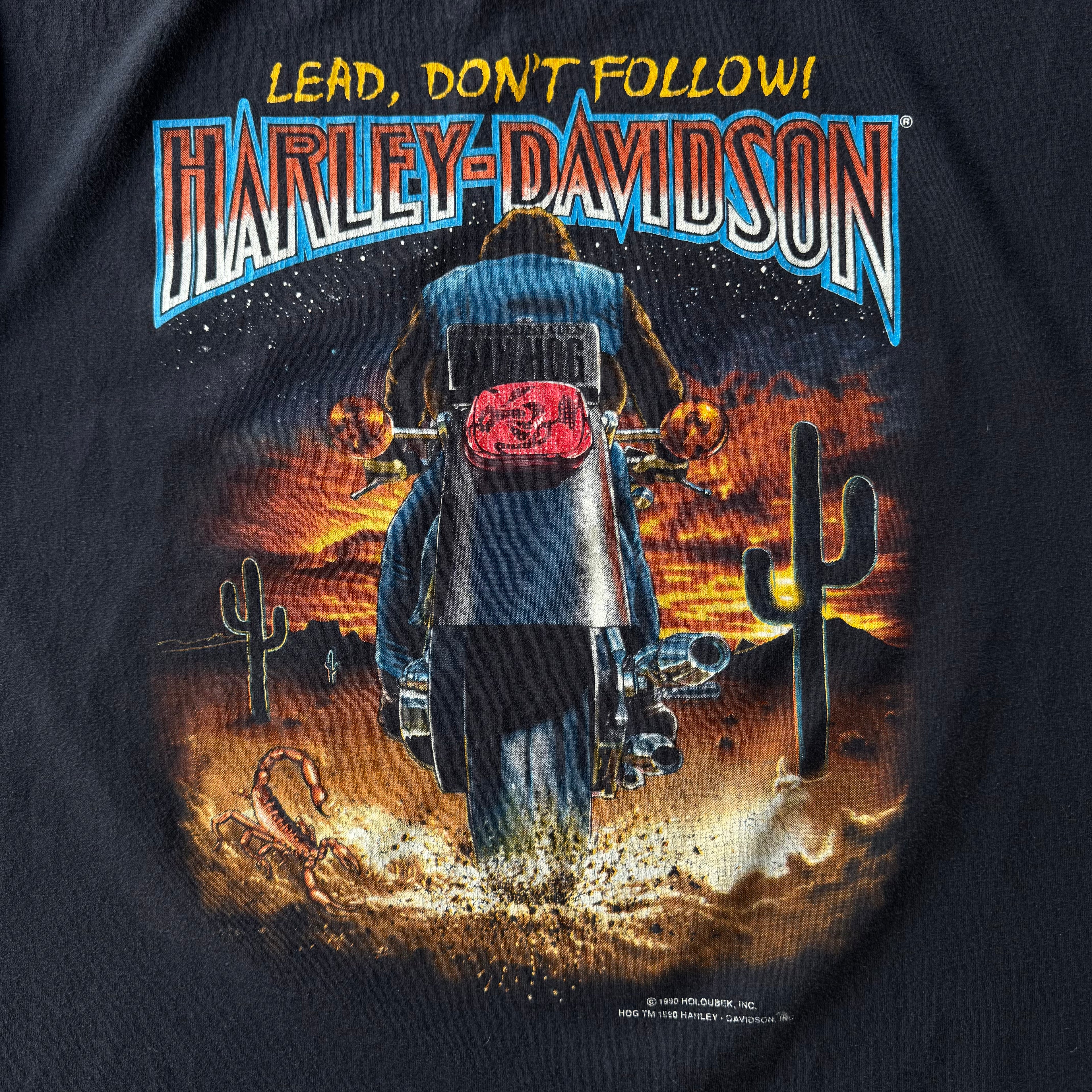 90s HARLEY DAVIDSON JESSUP MD BIKER TEE - XL