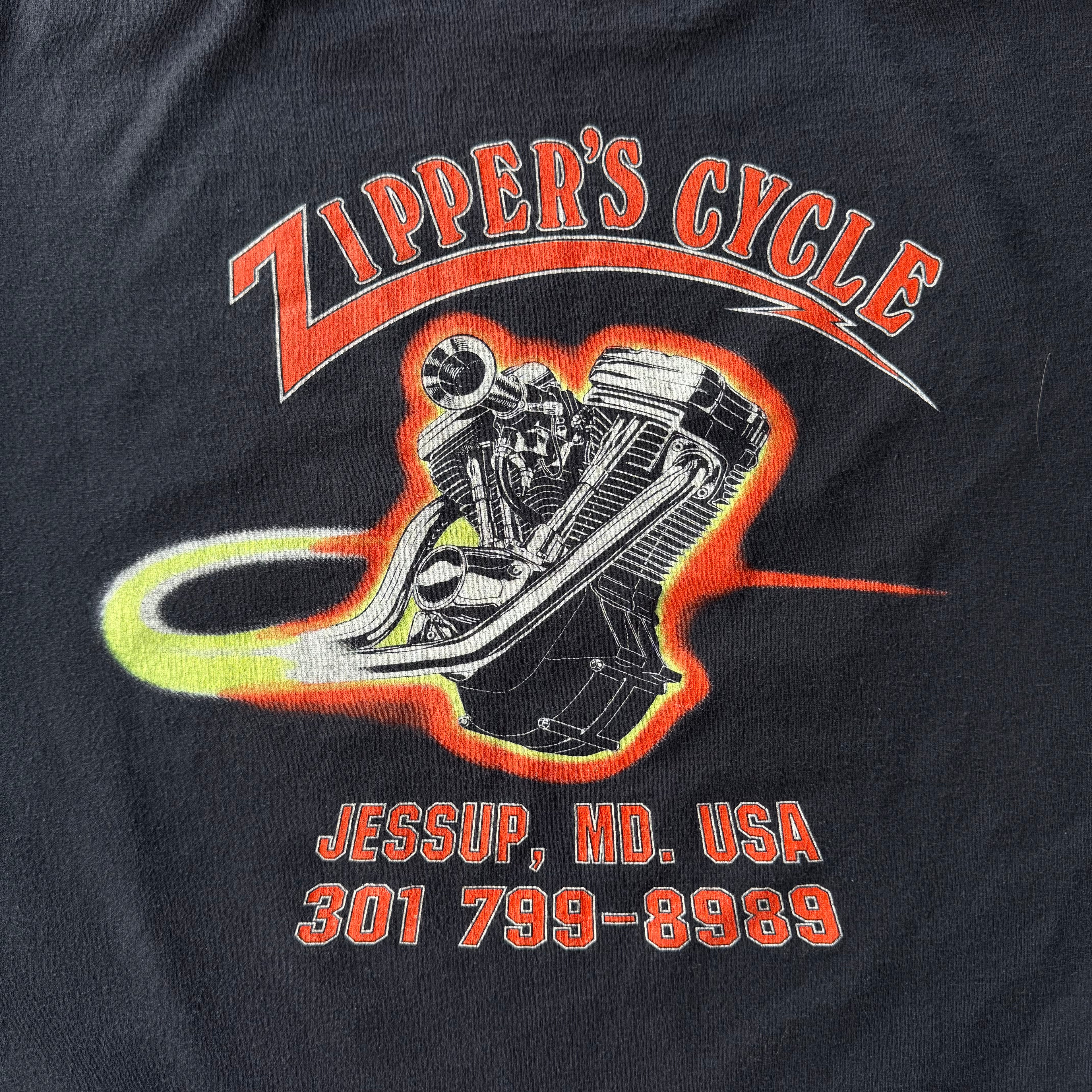 90s HARLEY DAVIDSON JESSUP MD BIKER TEE - XL