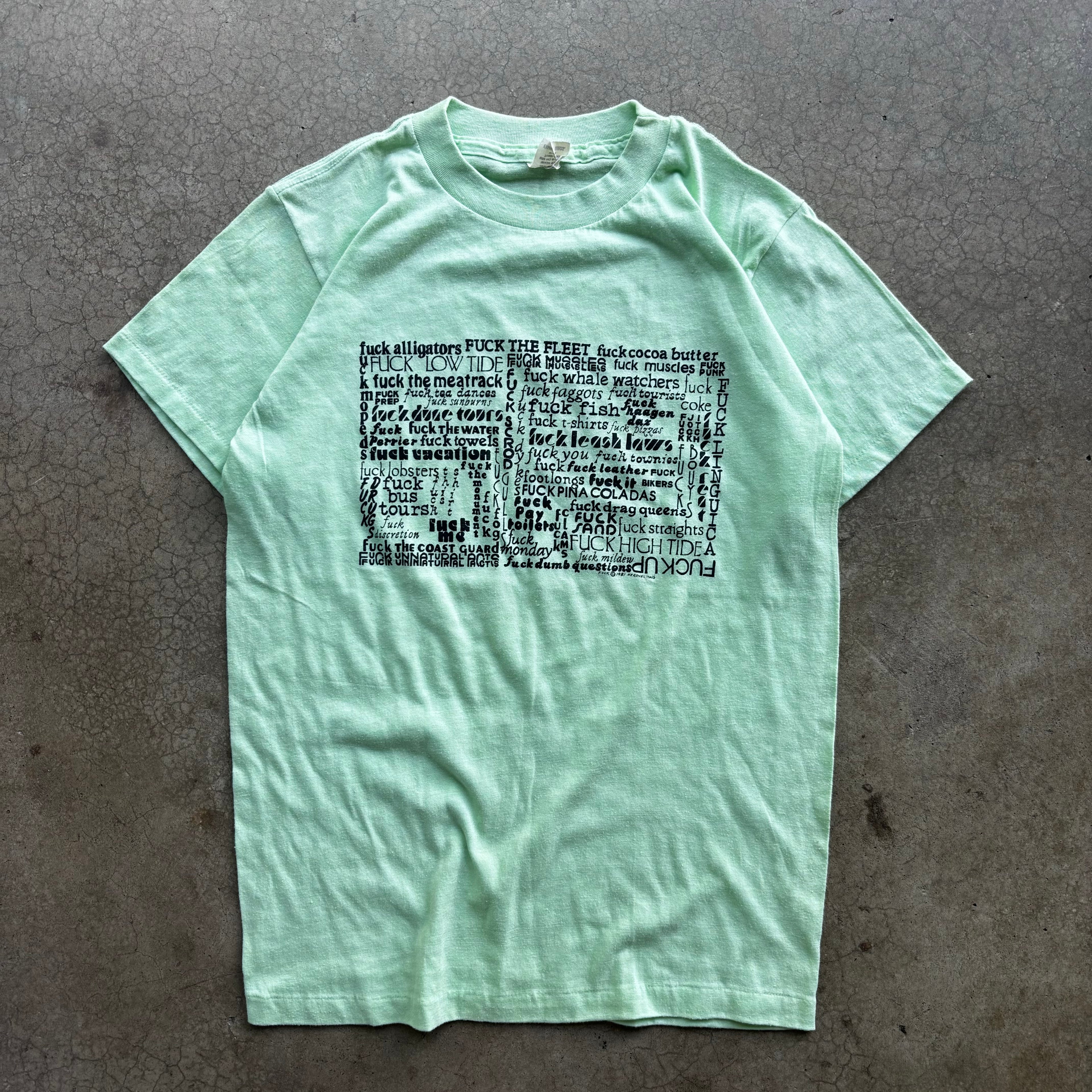 80s FUCK EVERYTHING TEE - M