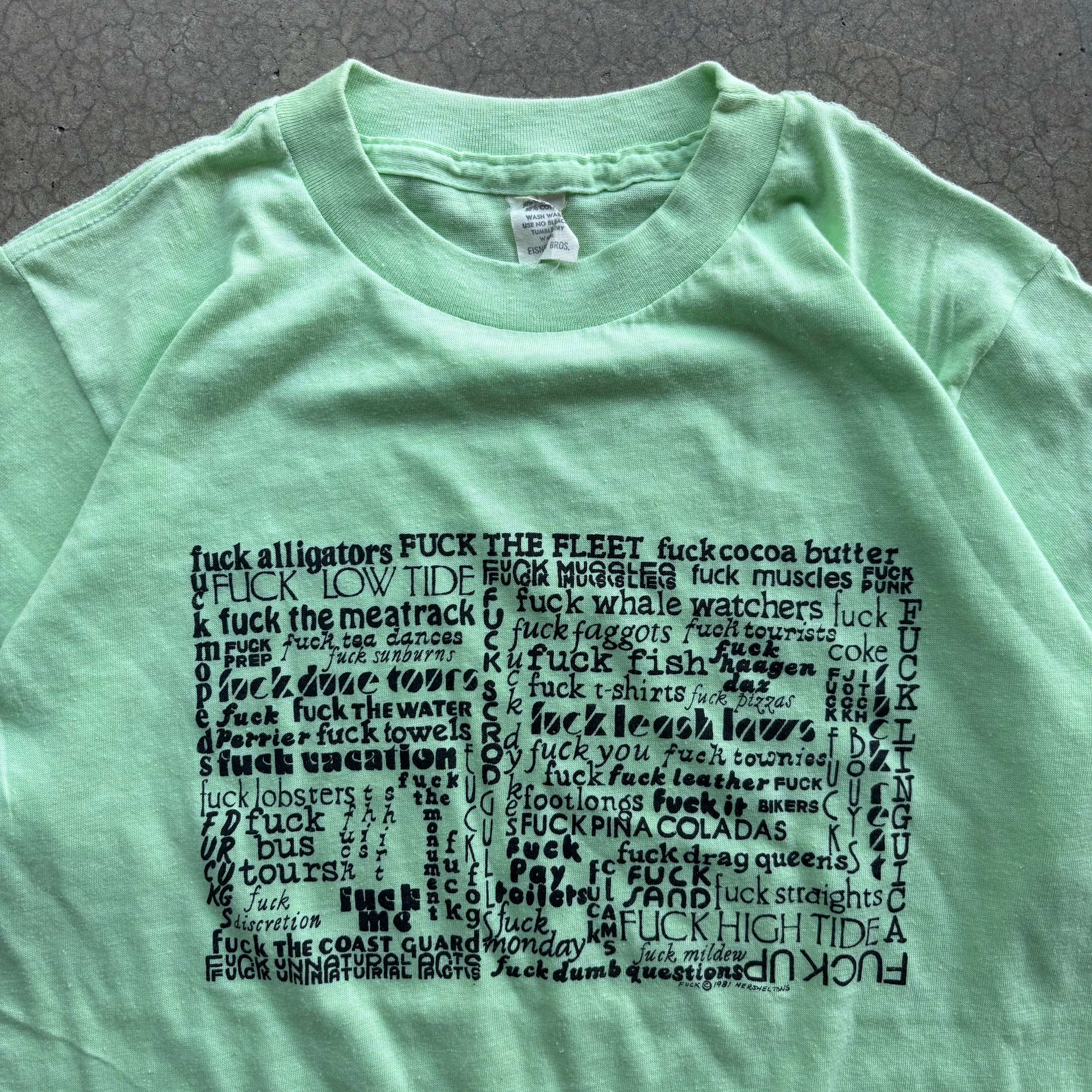 80s FUCK EVERYTHING TEE - M