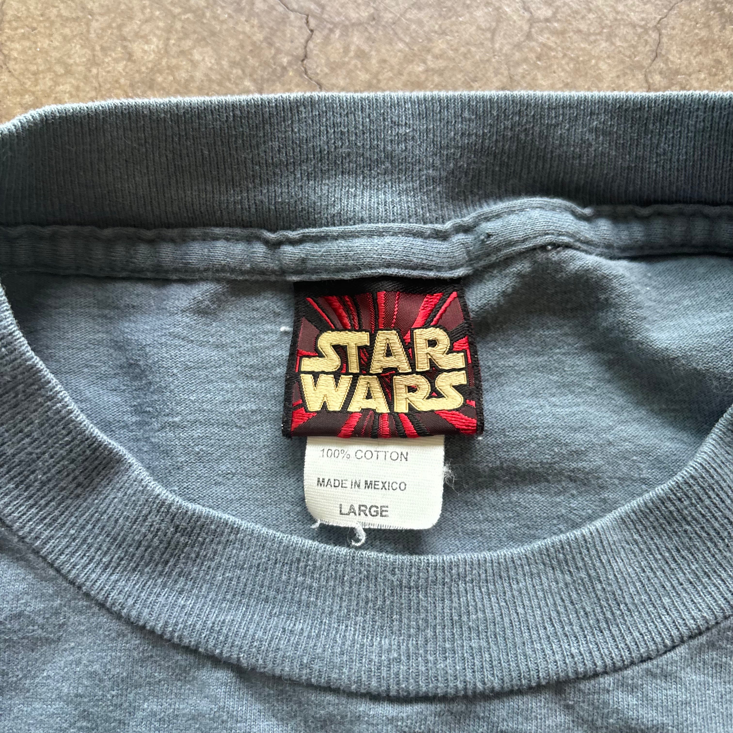 90s BLUE STAR WARS EPISODE 1 TEE - L