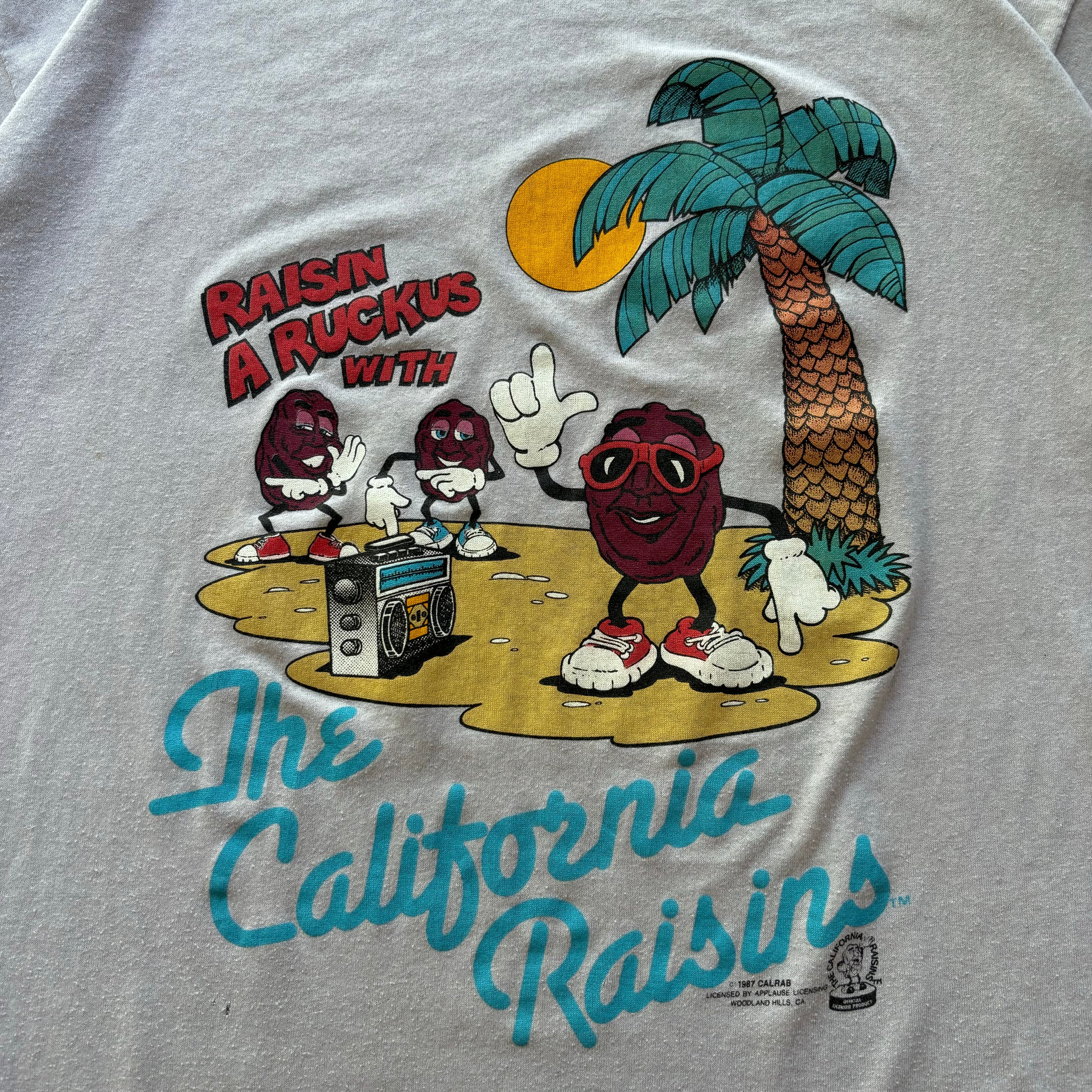 80s CALIFORNIA RASINS TEE - XL