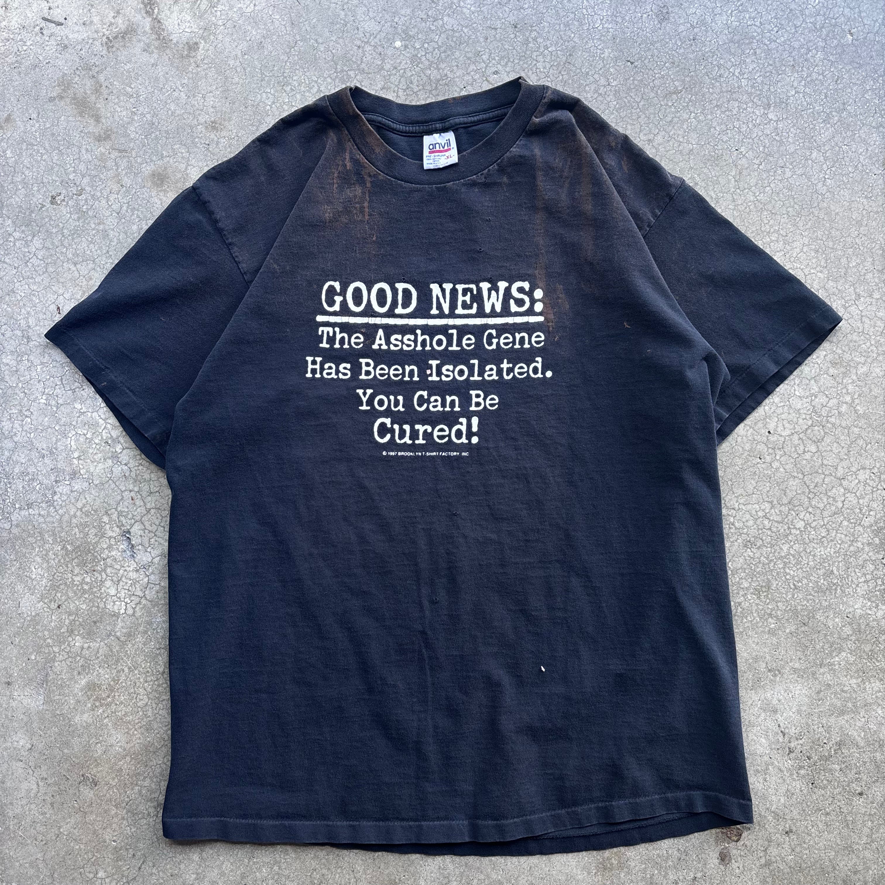 90s ASSHOLE GENE TEE - XL