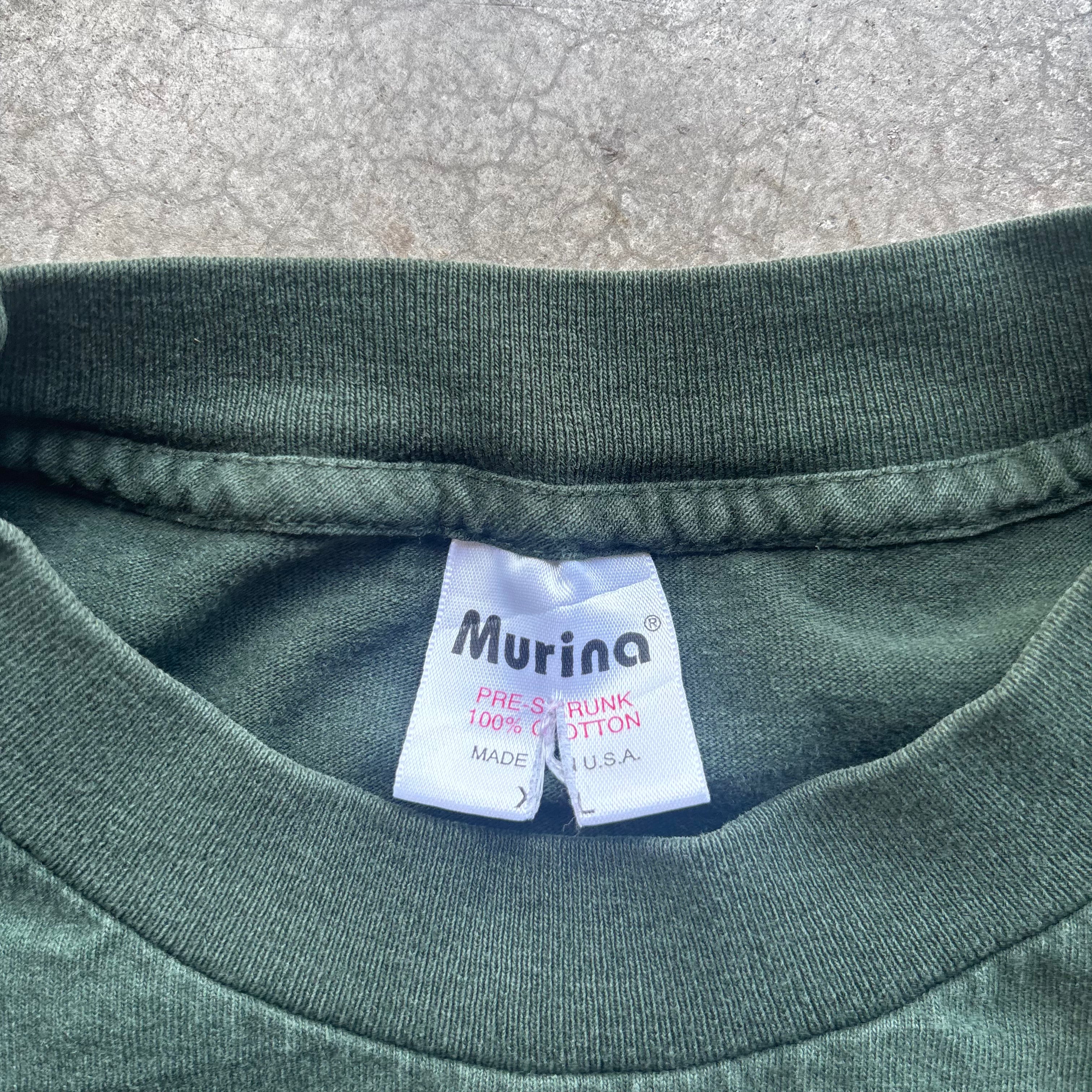 90s ADIDAS GREEN LONGSLEEVE TEE - XL