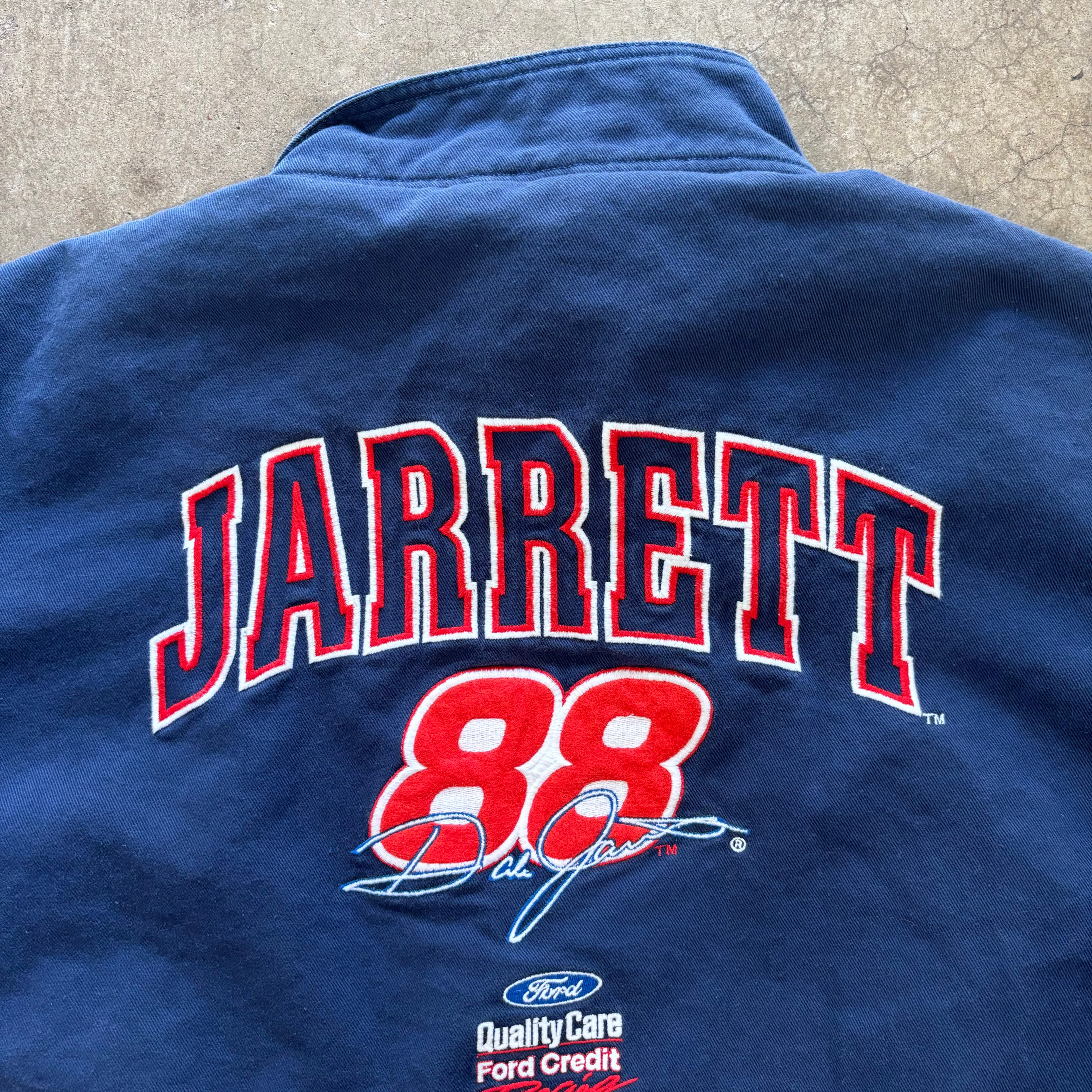 90s DALE JARRET NASCAR JACKET - L