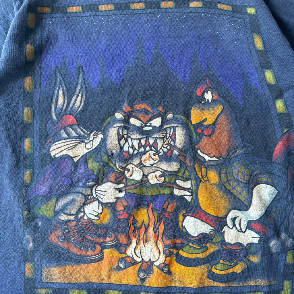 90s LOONEY TUNES CAMPFIRE TEE - XL