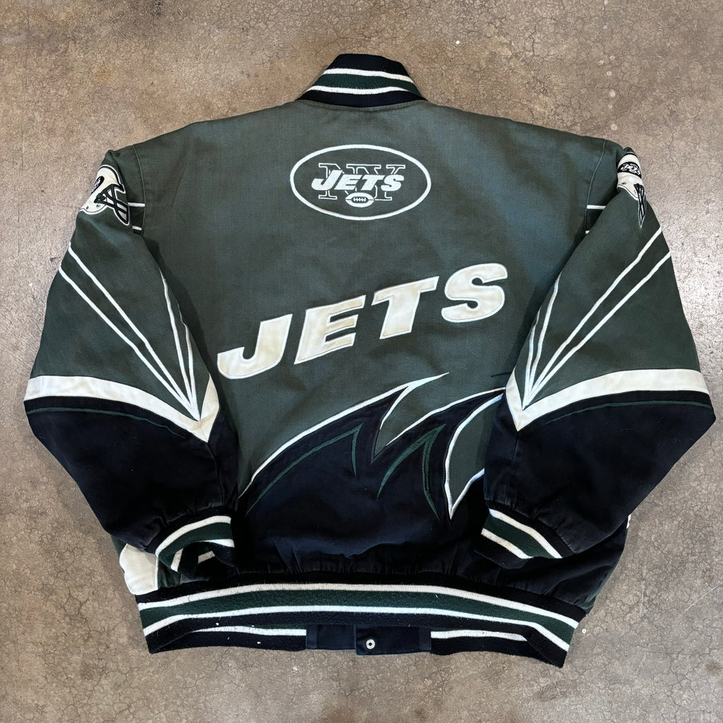 00s JETS SHARK TOOTH JACKET - XL