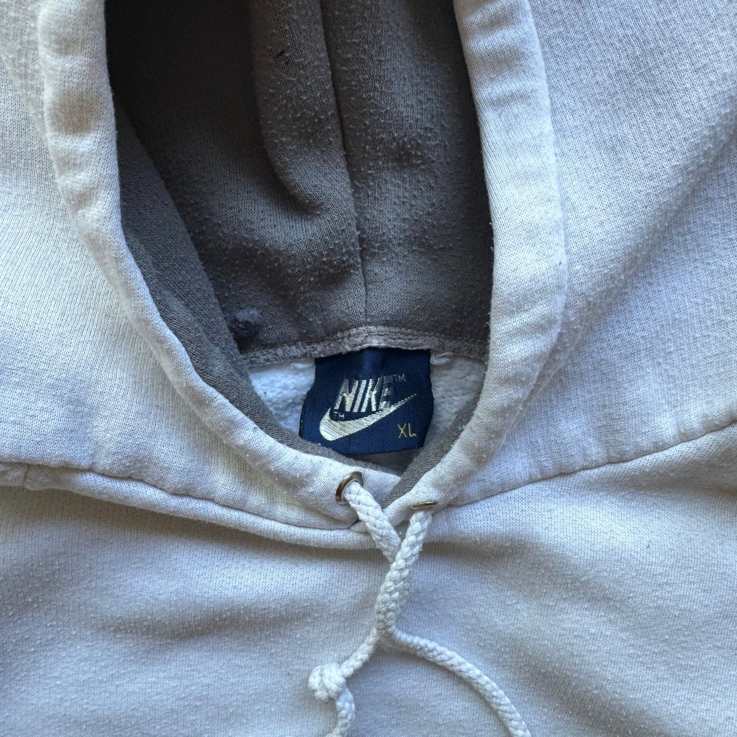 VINTAGE BLUE AND WHITE NIKE HOODIE - XL