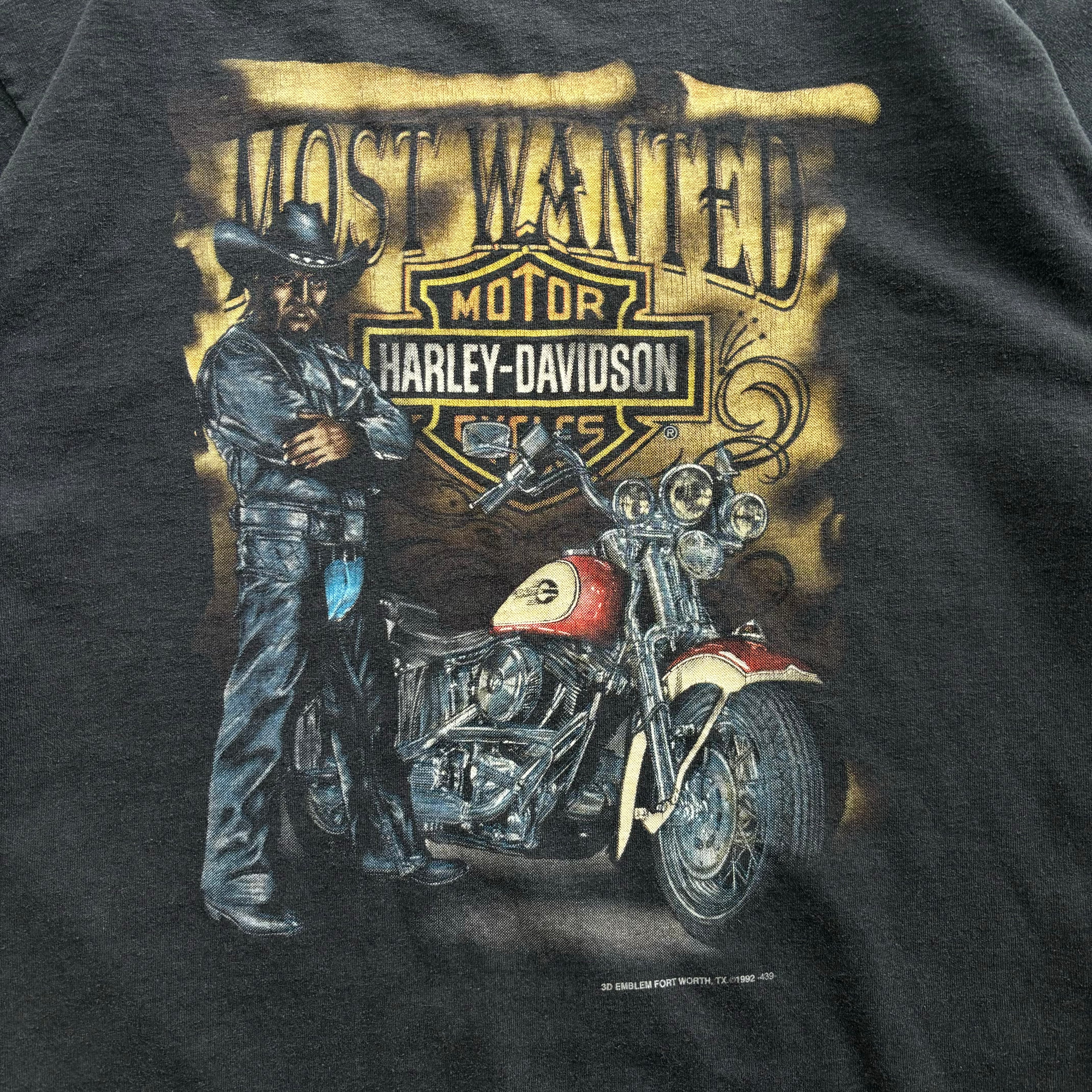 90s MOST WANTED HARLEY TEE - XL