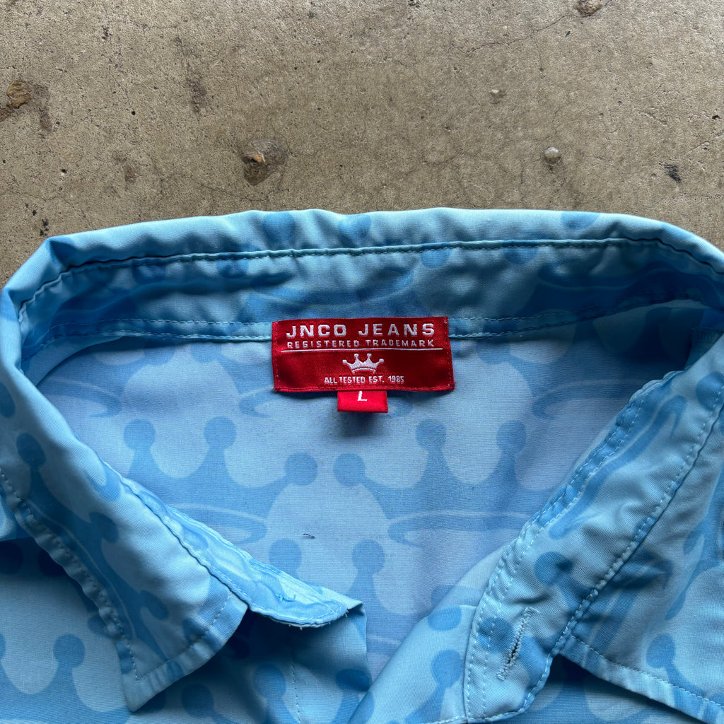 00s JNCO BUTTON UP TEE - L