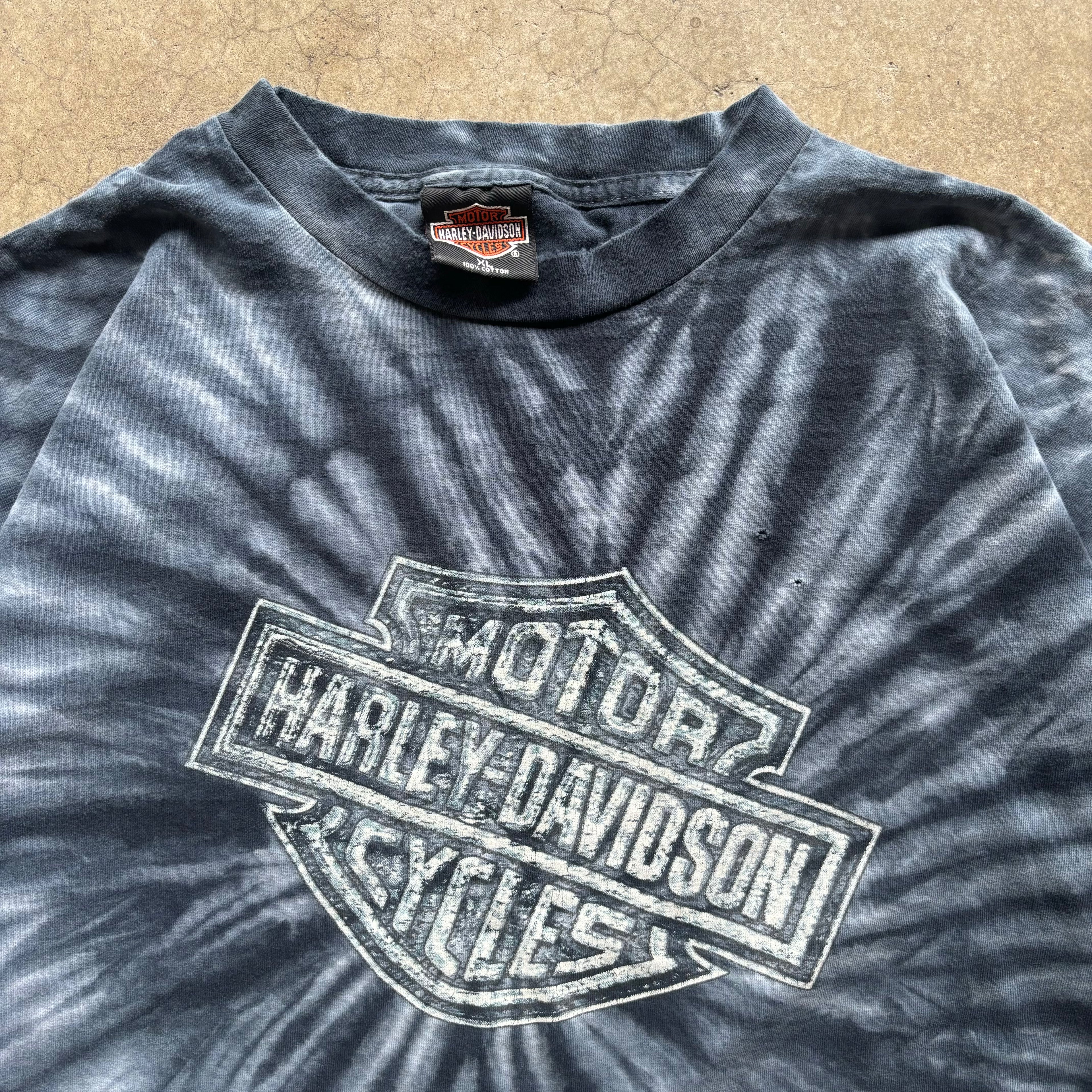 90s TIE DYE HARLEY DAVIDSON TEE - XL