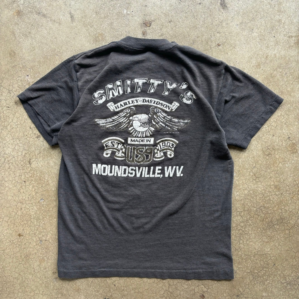 80s HARLEY DAVIDSON WEST VIRGINIA TEE - M