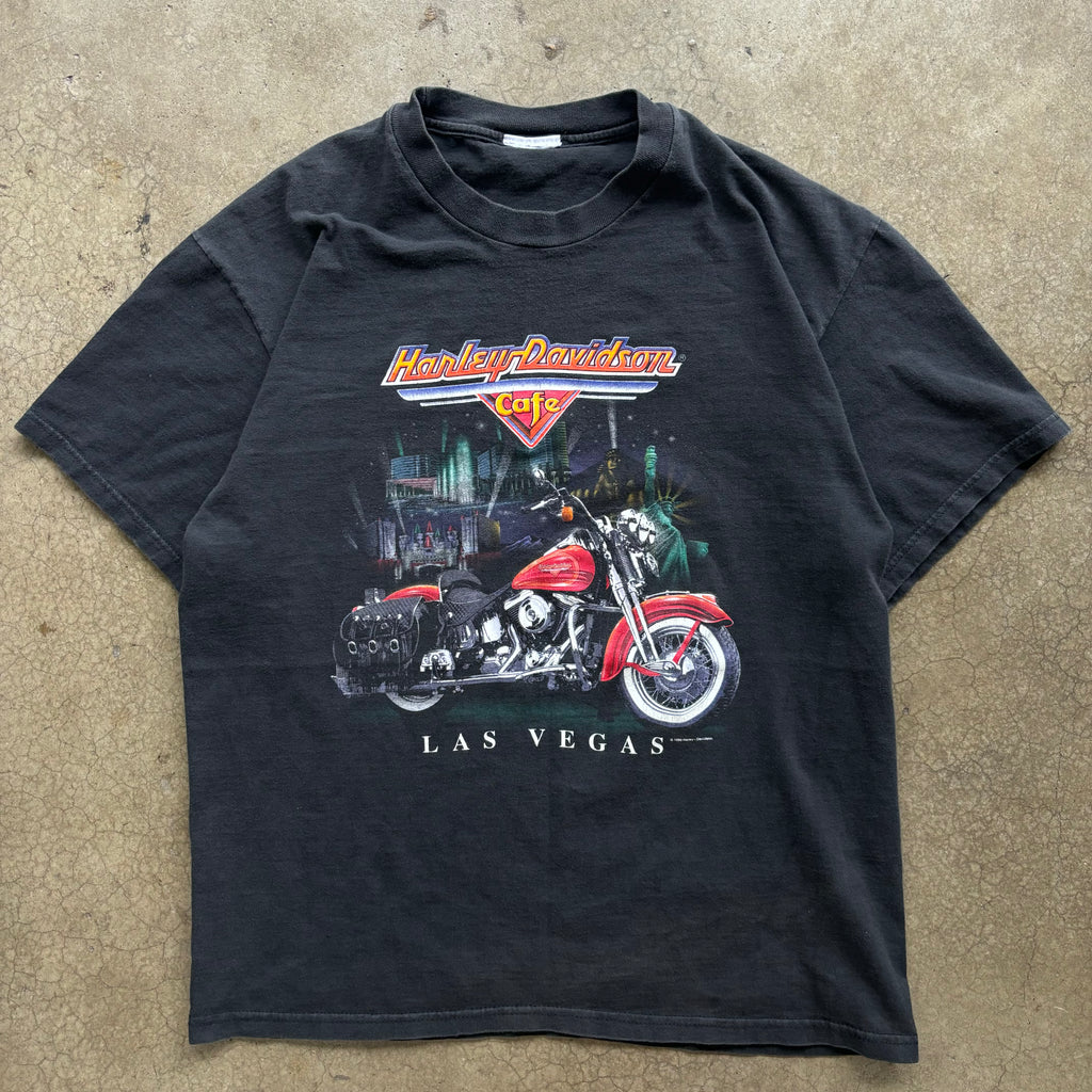 00s HARLEY DAVIDSON CAFE TEE - L