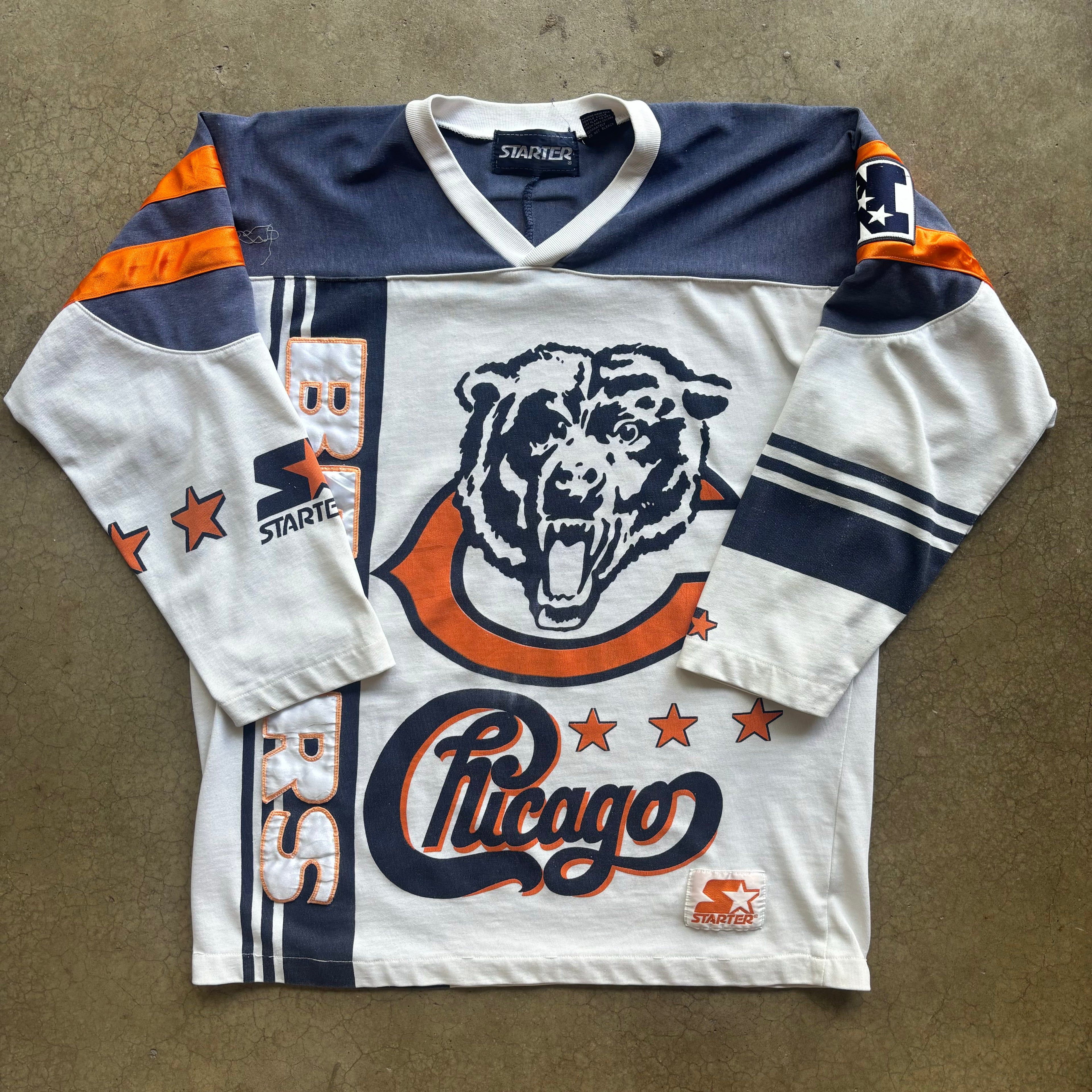 90s CHICAGO BEARS JERSEY TEE - M