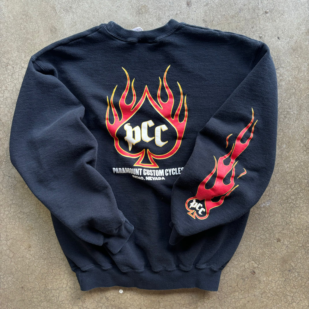 90s PCC FLAMES CREWNECK - L