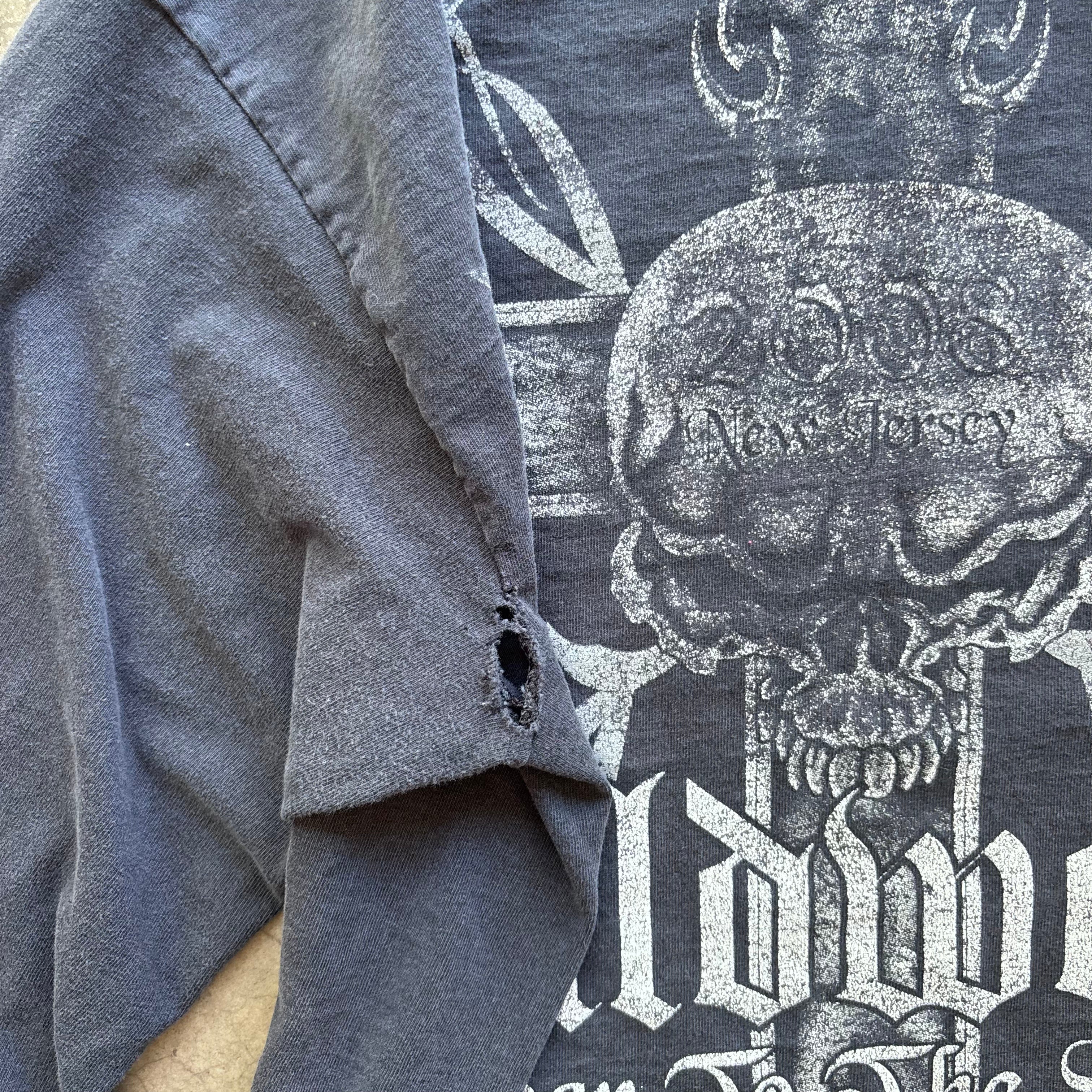 90s SKULL LS TEE - M