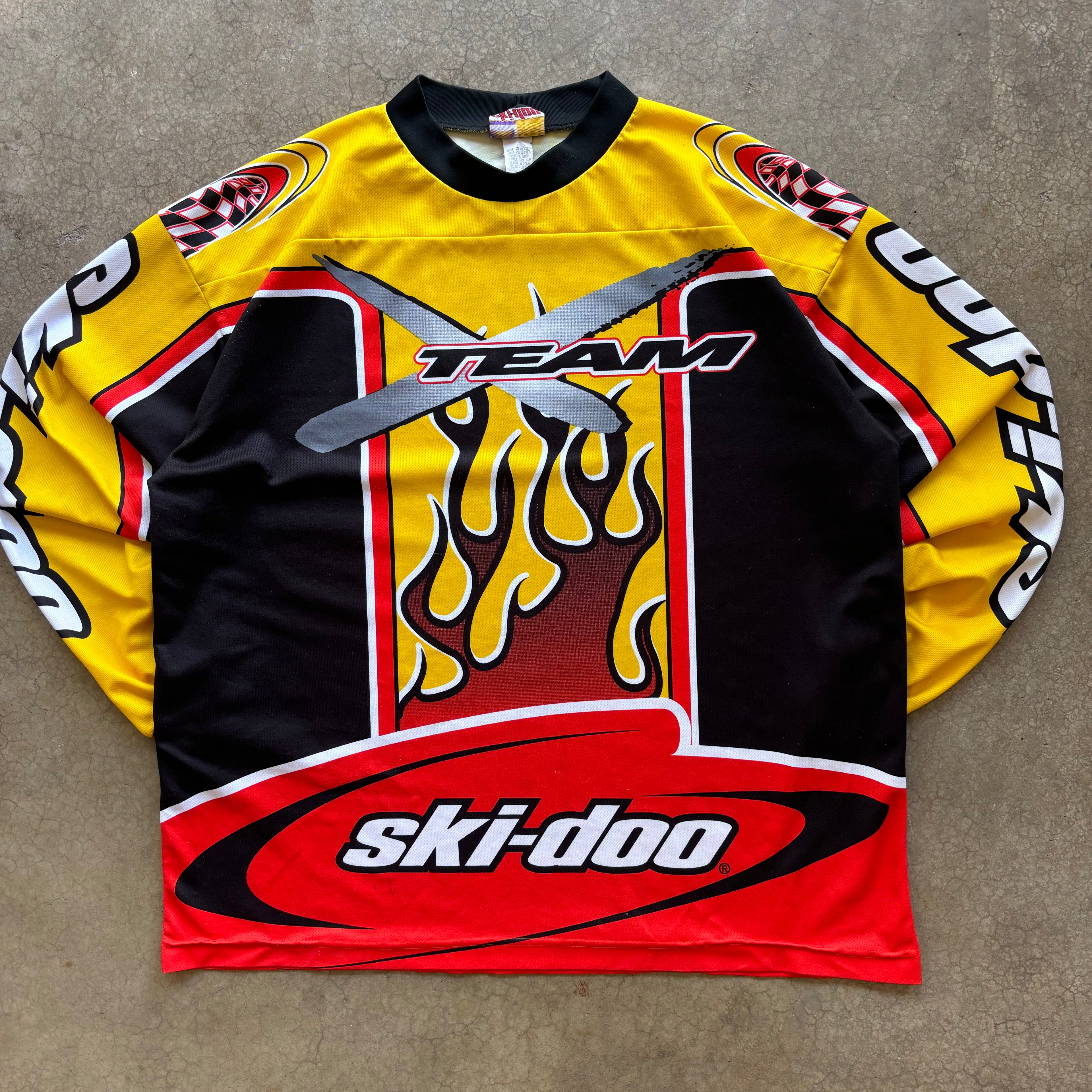 90s XTEAM MOTORCROSS FLAMES LS - XL