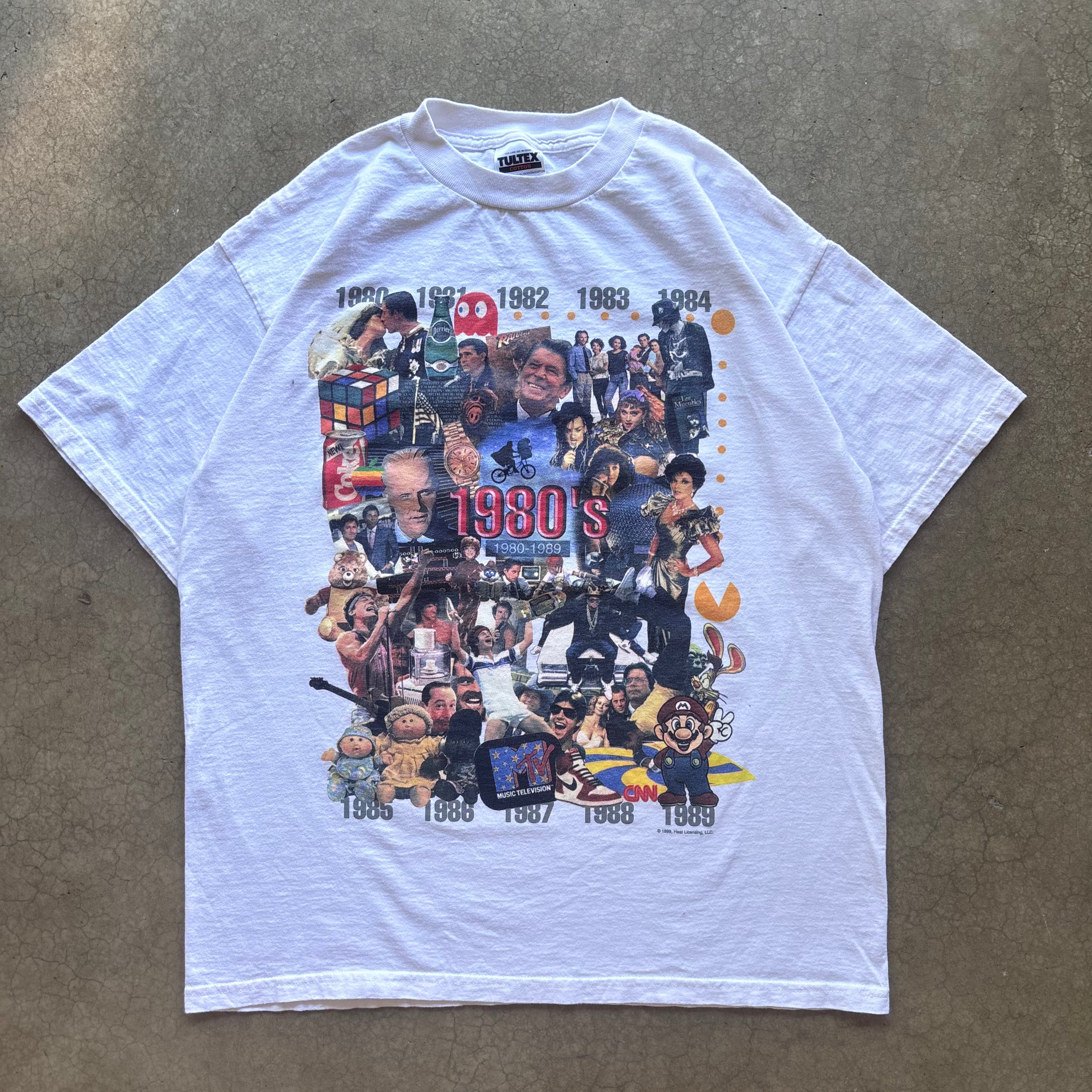 90s 80s DECADES TEE - L