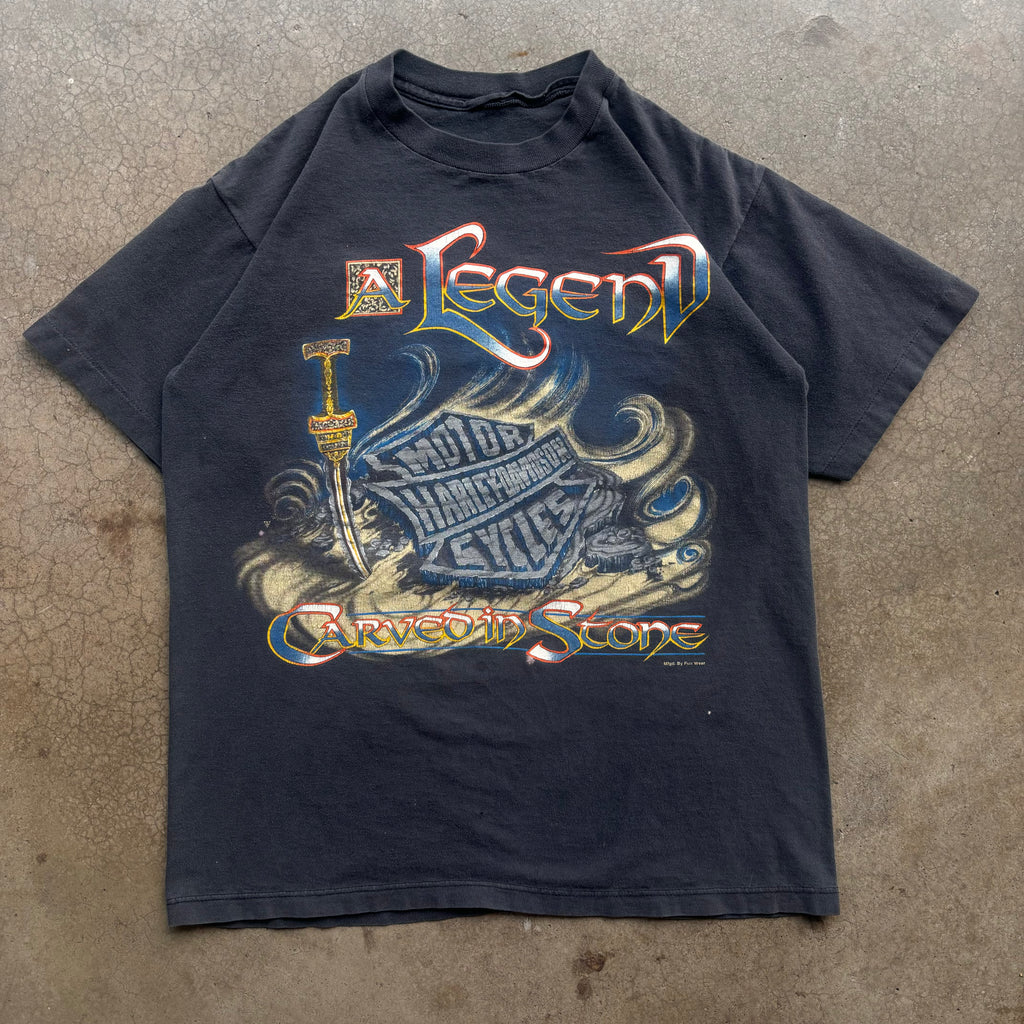 90s A LEGEND HARLEY TEE - L