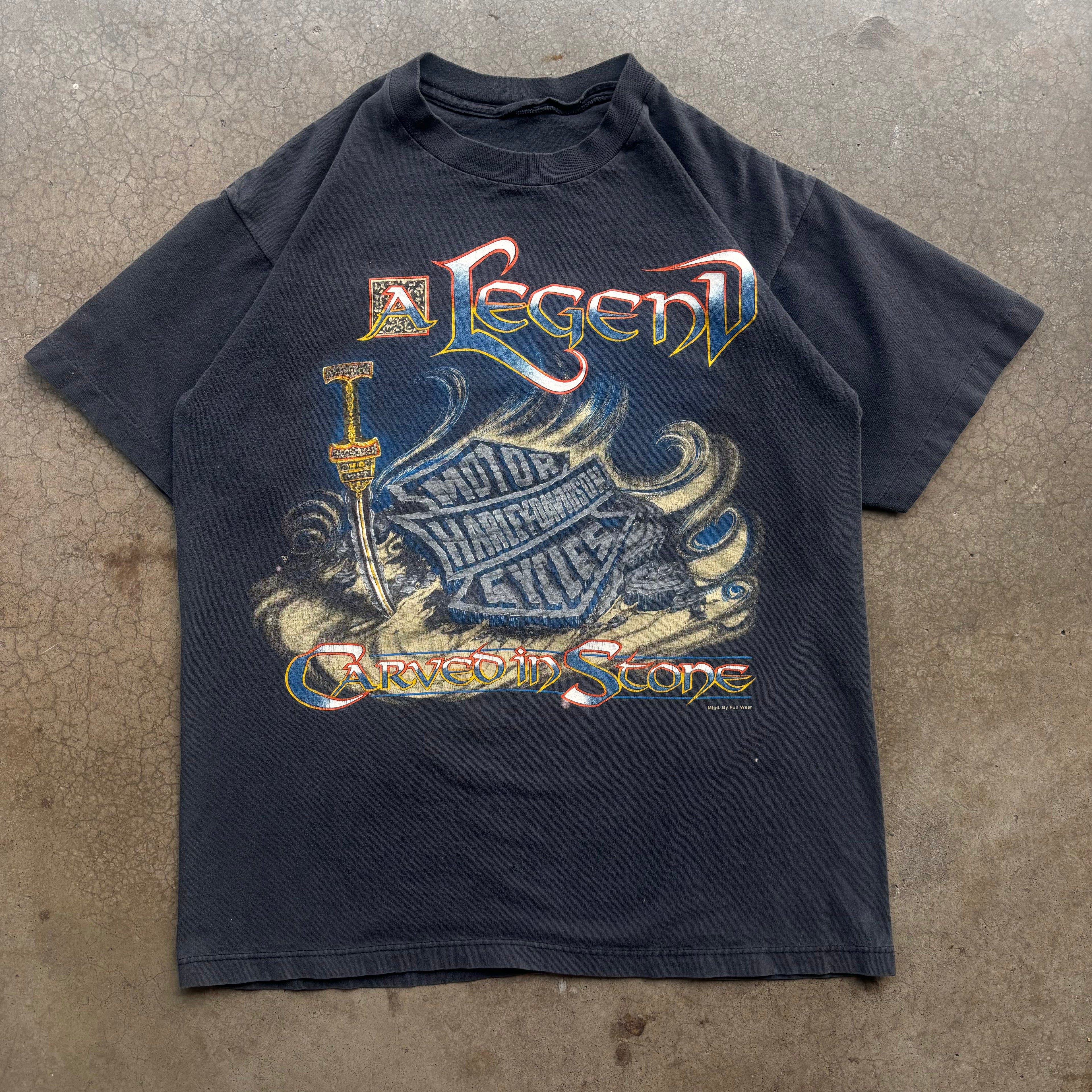 90s A LEGEND HARLEY TEE - L
