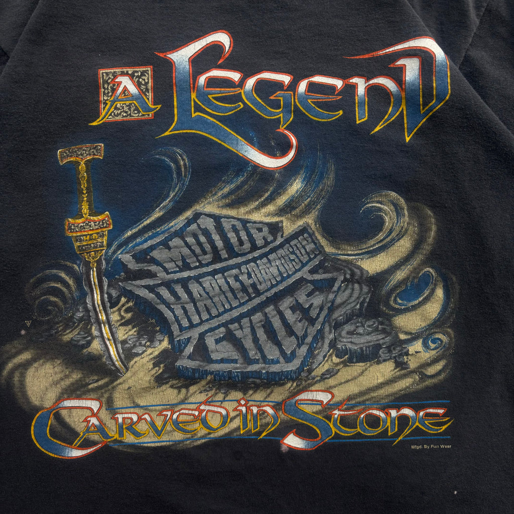 90s A LEGEND HARLEY TEE - L