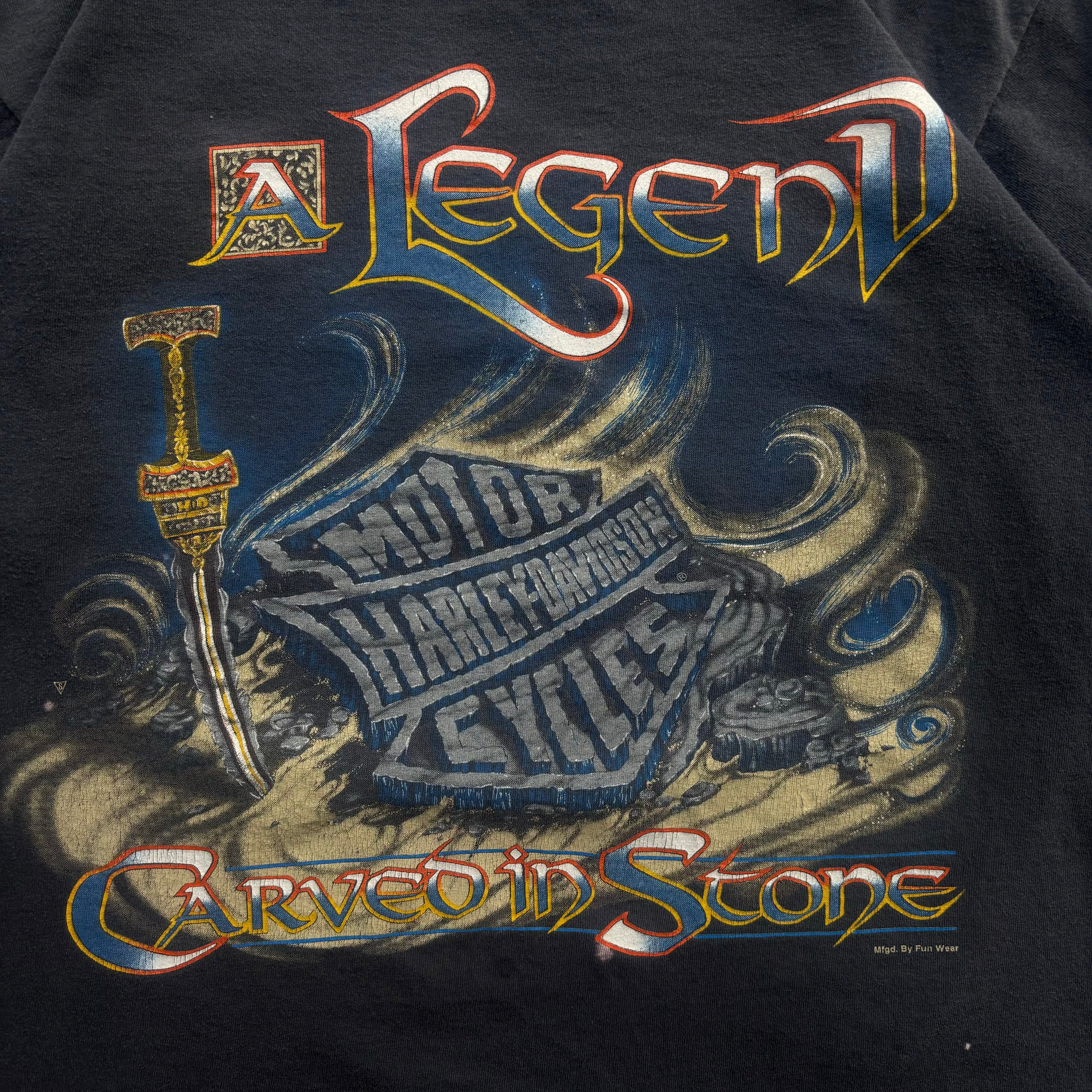 90s A LEGEND HARLEY TEE - L