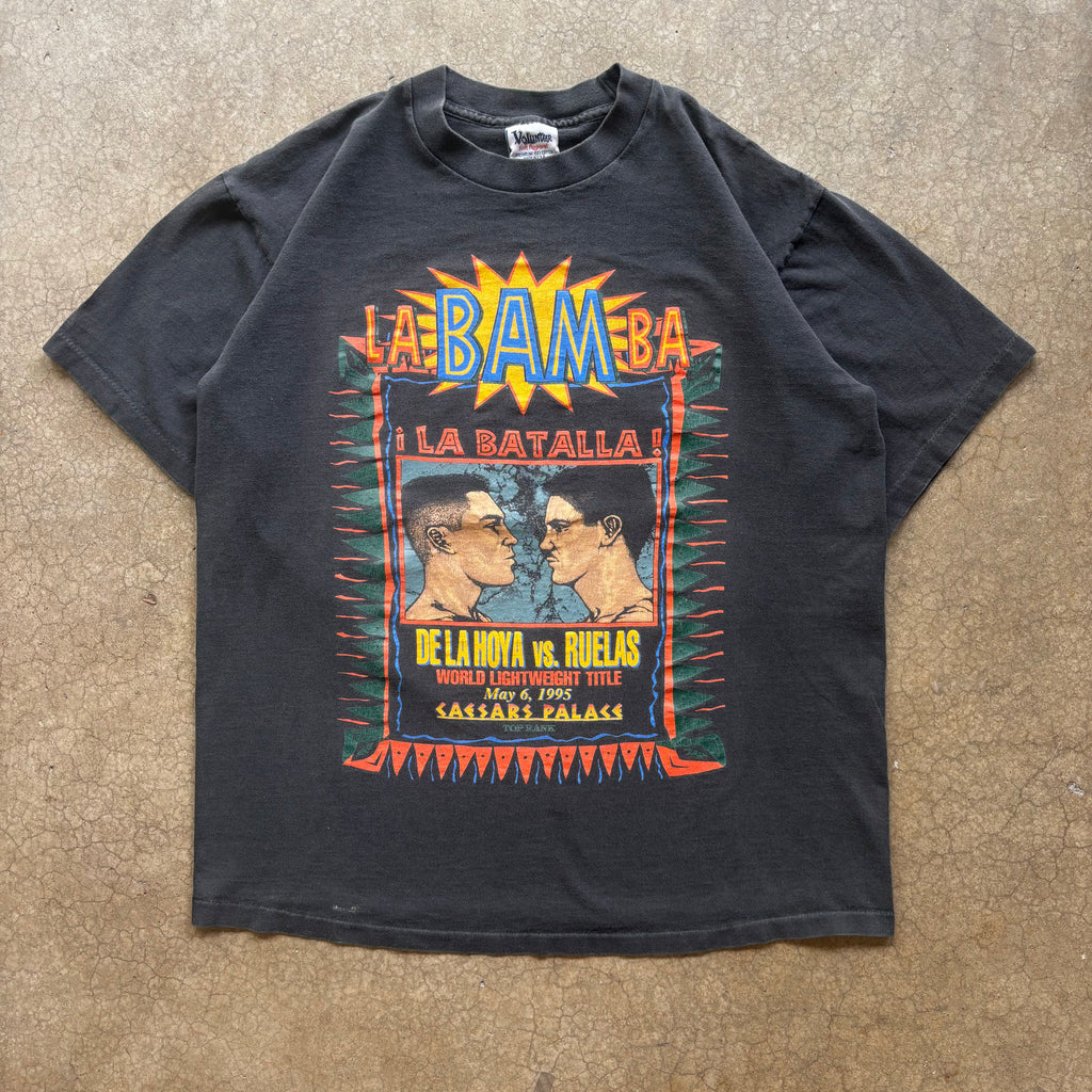 90s DE LA HOYA V RUELAS BOXING TEE - L