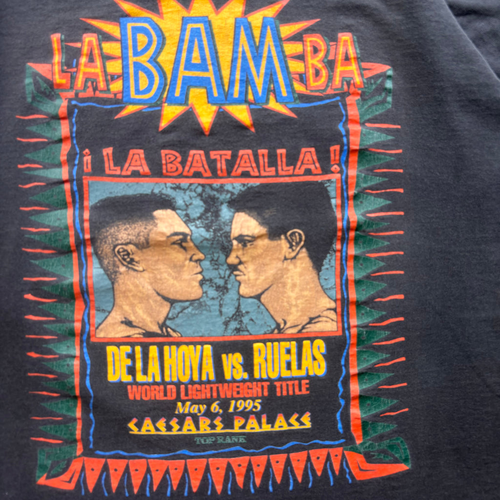 90s DE LA HOYA V RUELAS BOXING TEE - L