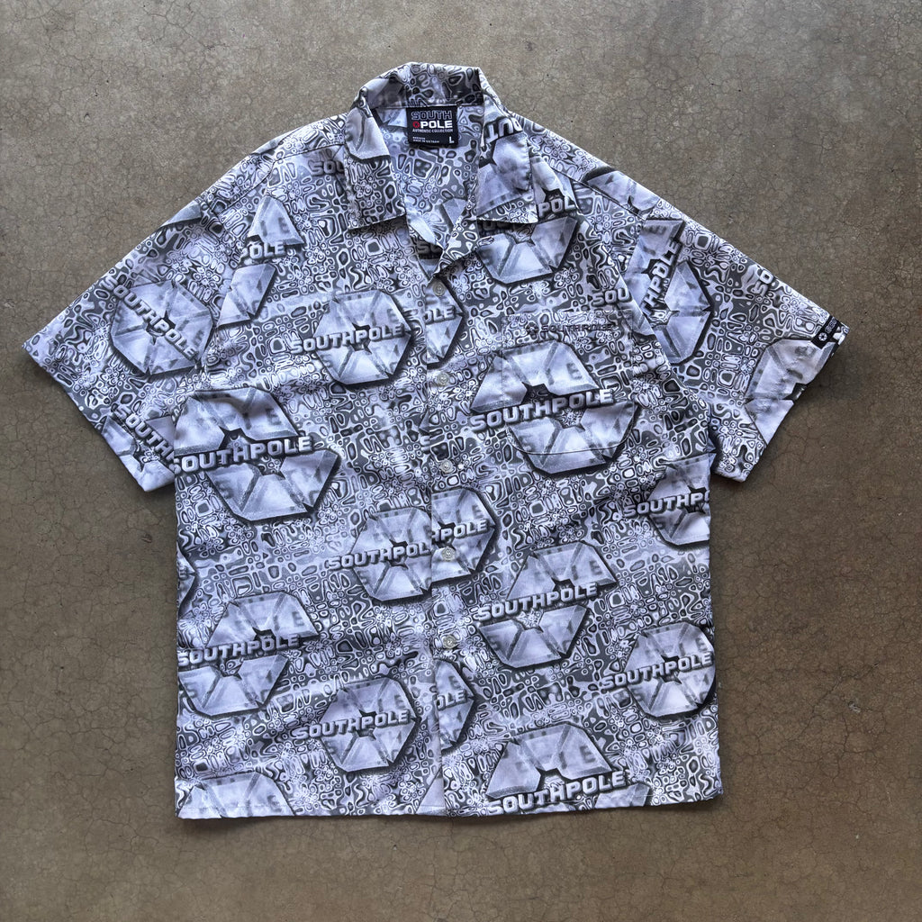 00s SOUTHPOLE BUTTON UP - L