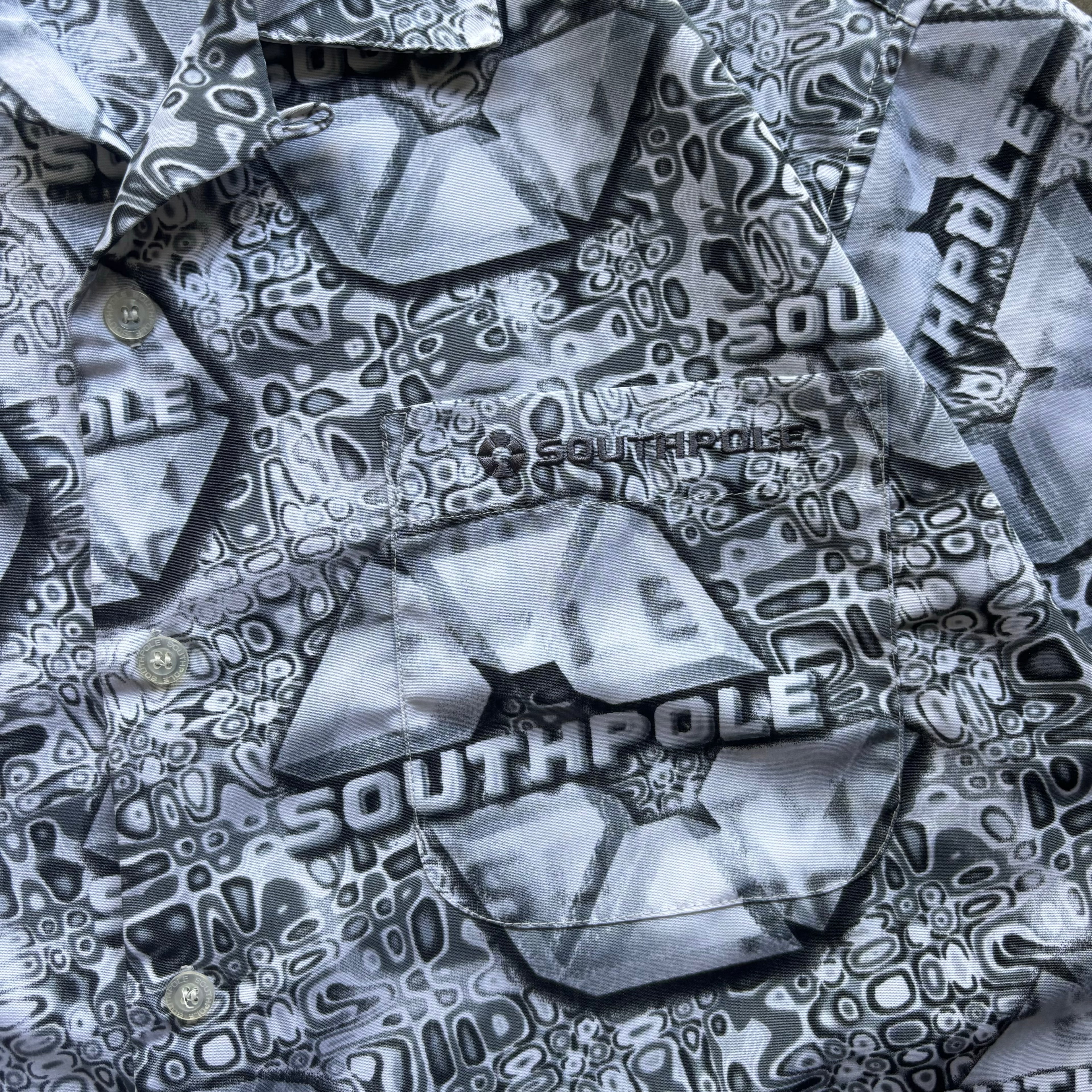 00s SOUTHPOLE BUTTON UP - L