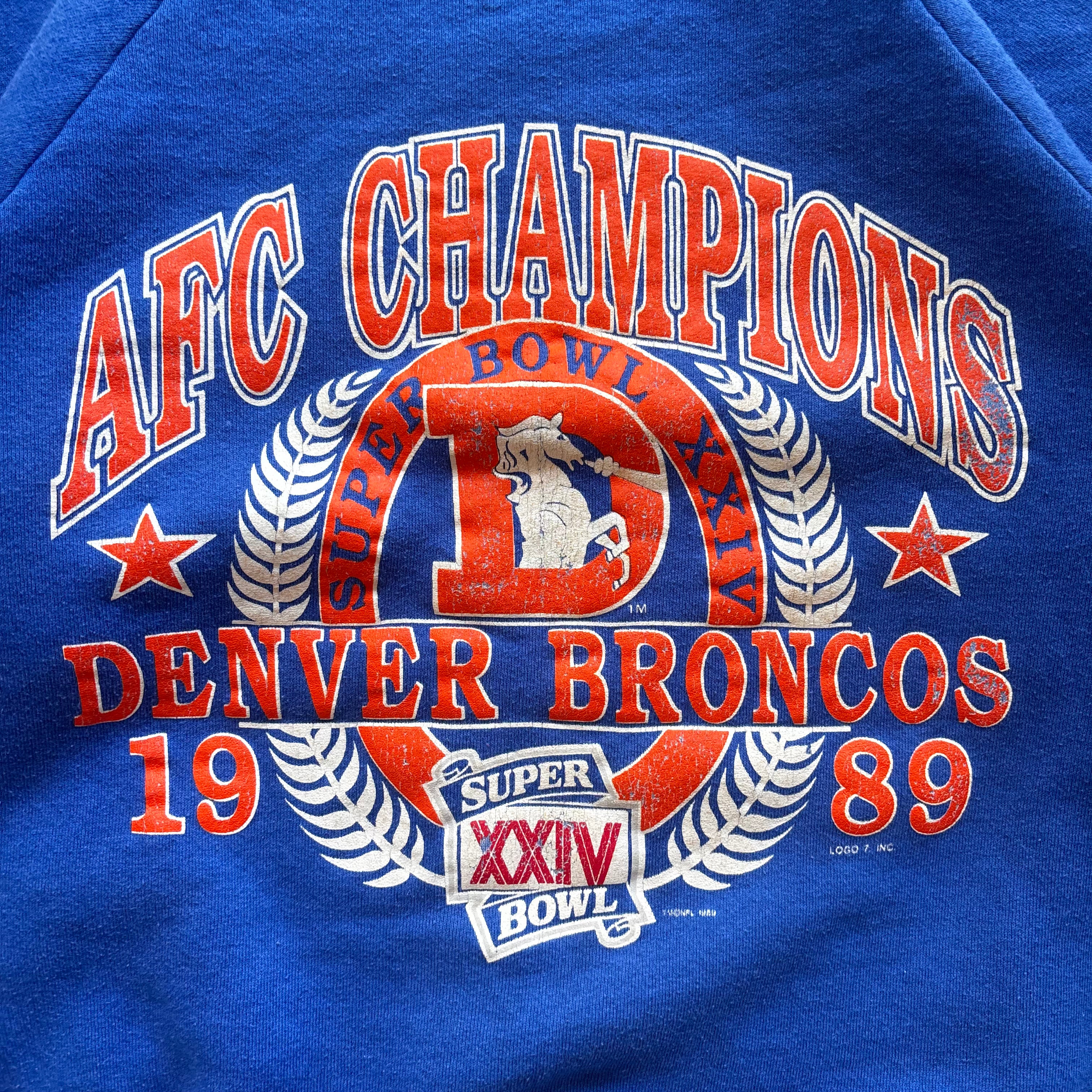 90s DENVER BRONCOS CREWNECK - L