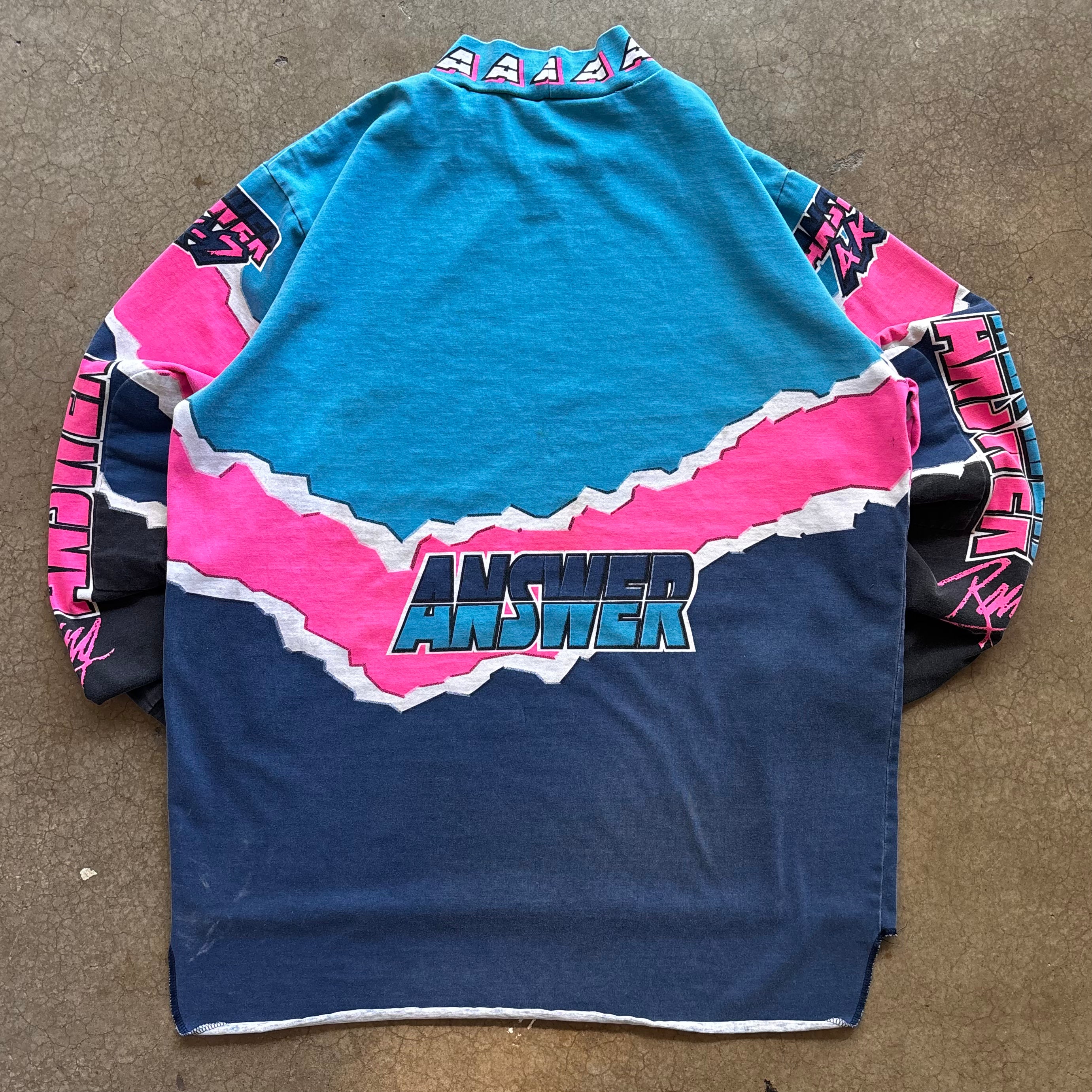 90s ANSWER MOTORSPORT LONGSLEEVE TEE - M