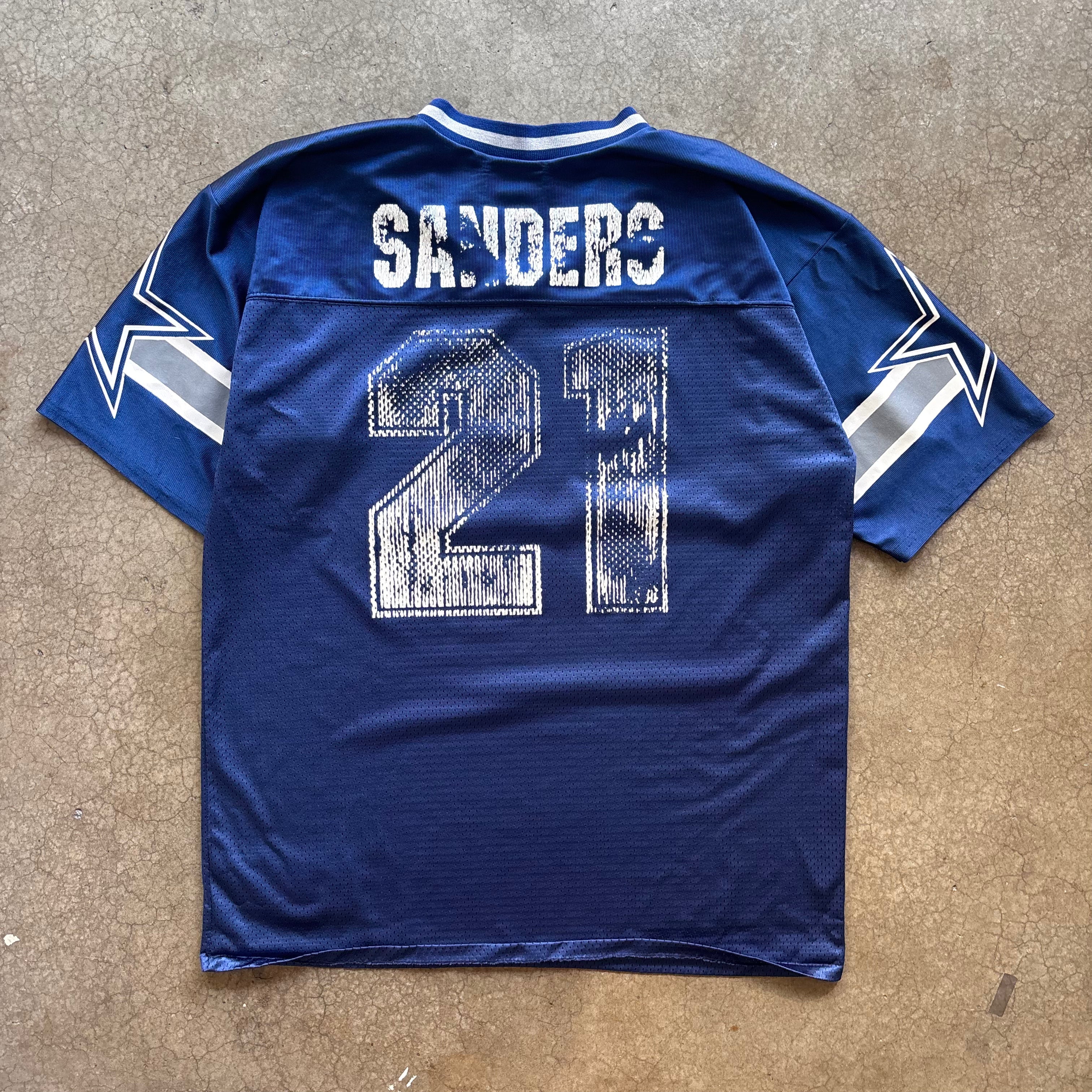 90s COWBOYS DEION SANDERS  JERSEY - XL