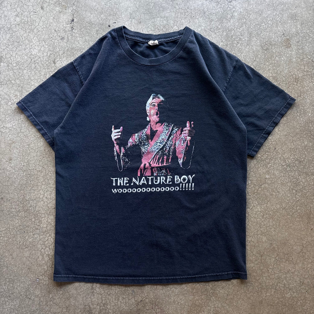 00s NATURE BOY WOOOOO TEE - L
