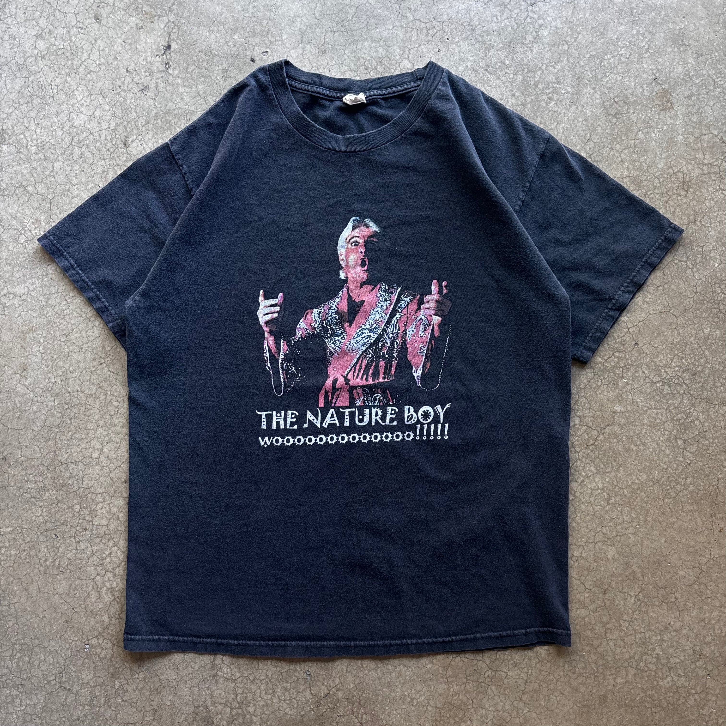 00s NATURE BOY WOOOOO TEE - L