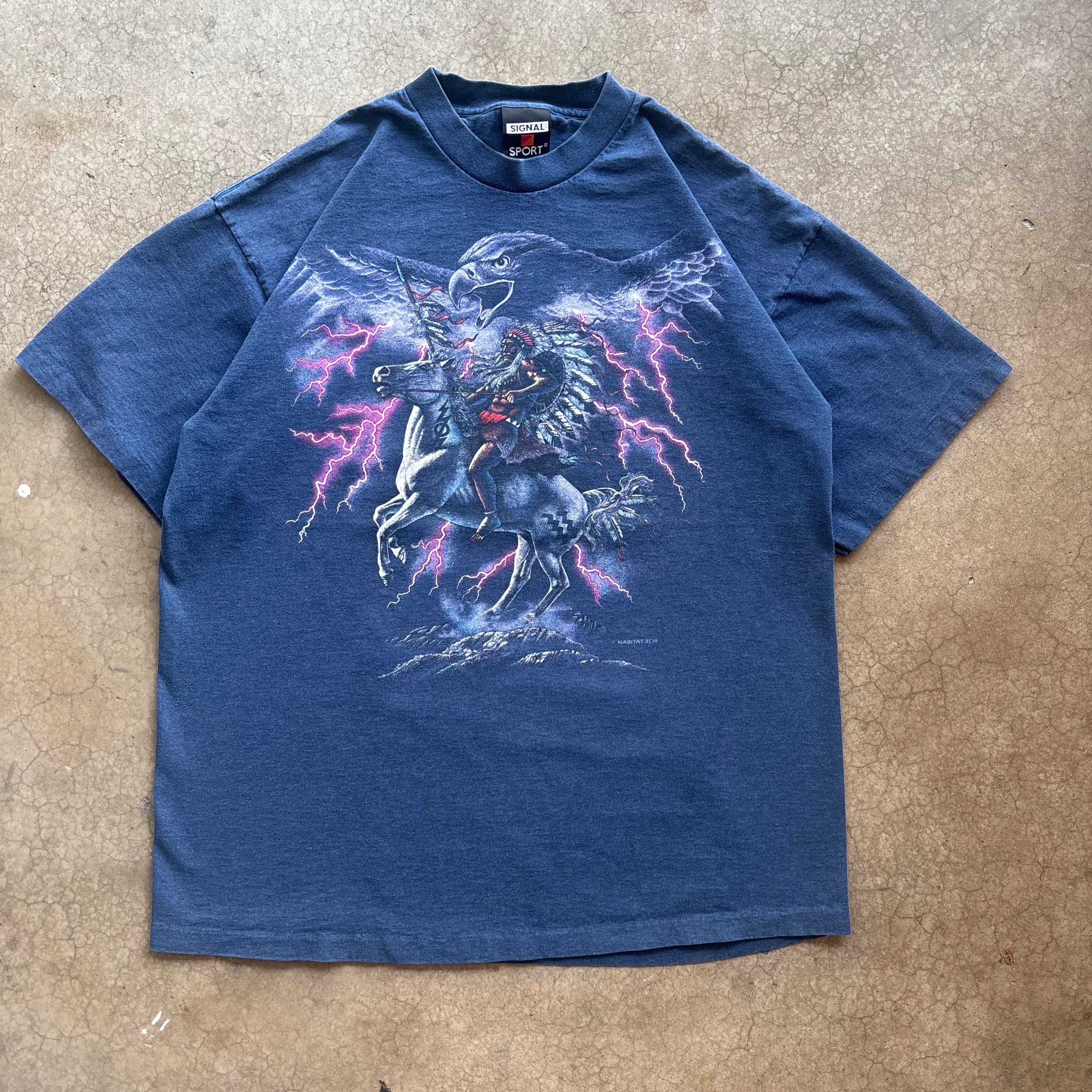 VINTAGE NATURE NATIVE THUNDER TEE - XL