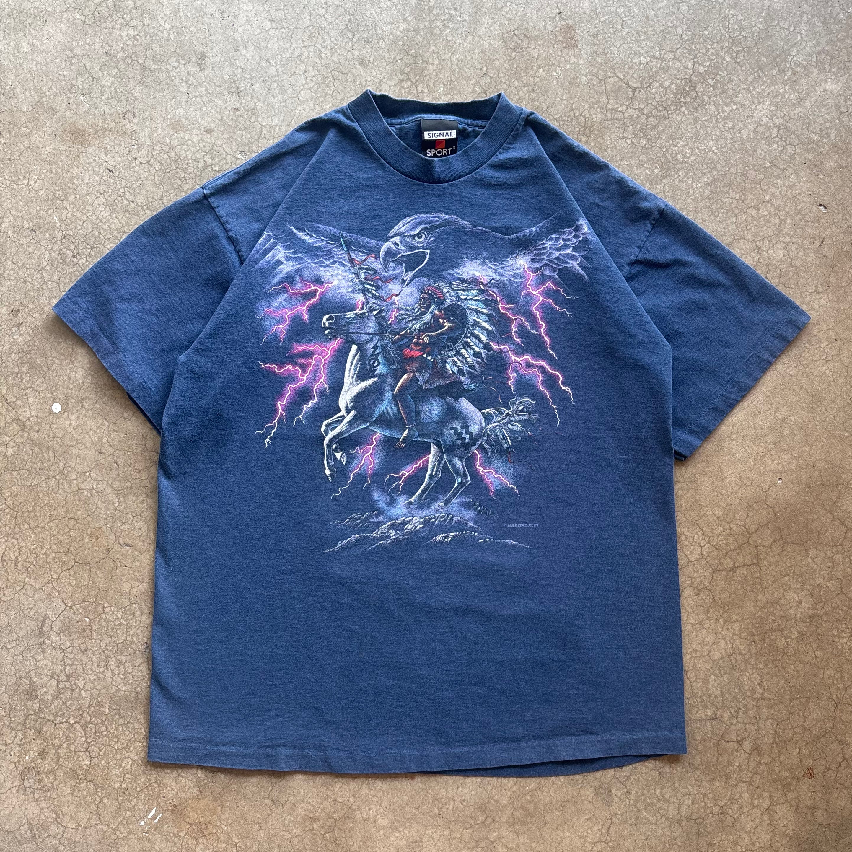 VINTAGE NATURE NATIVE THUNDER TEE - XL