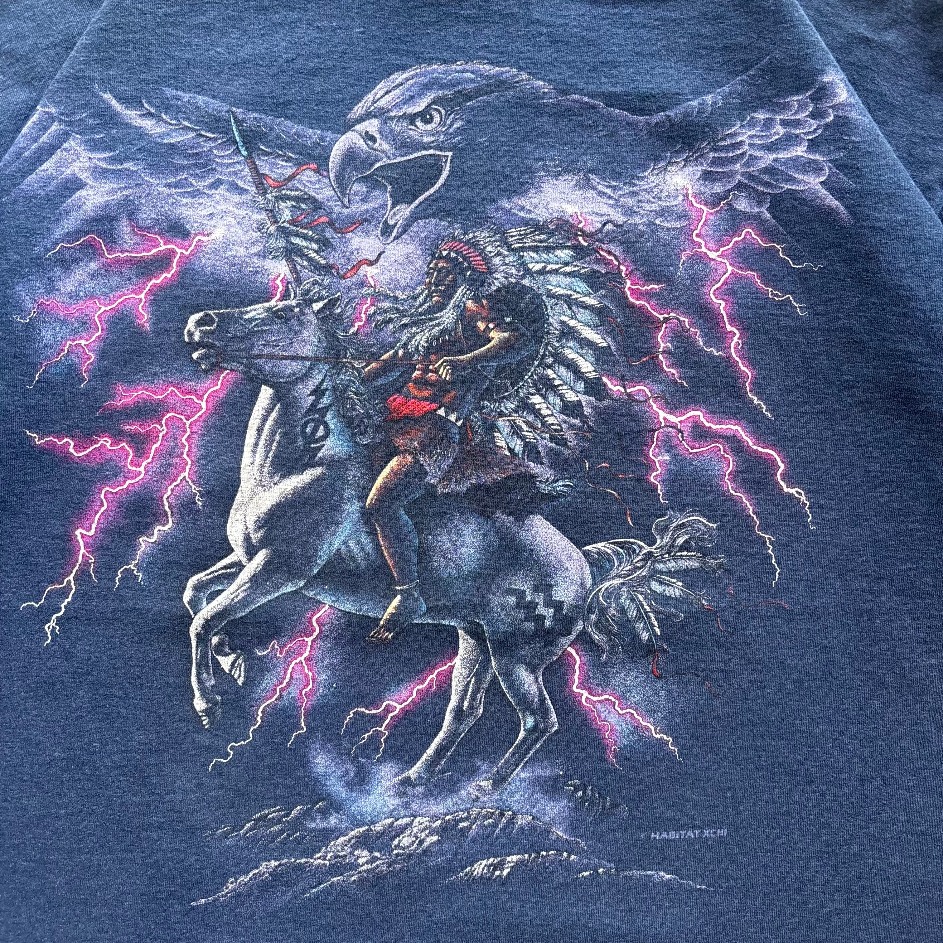 VINTAGE NATURE NATIVE THUNDER TEE - XL