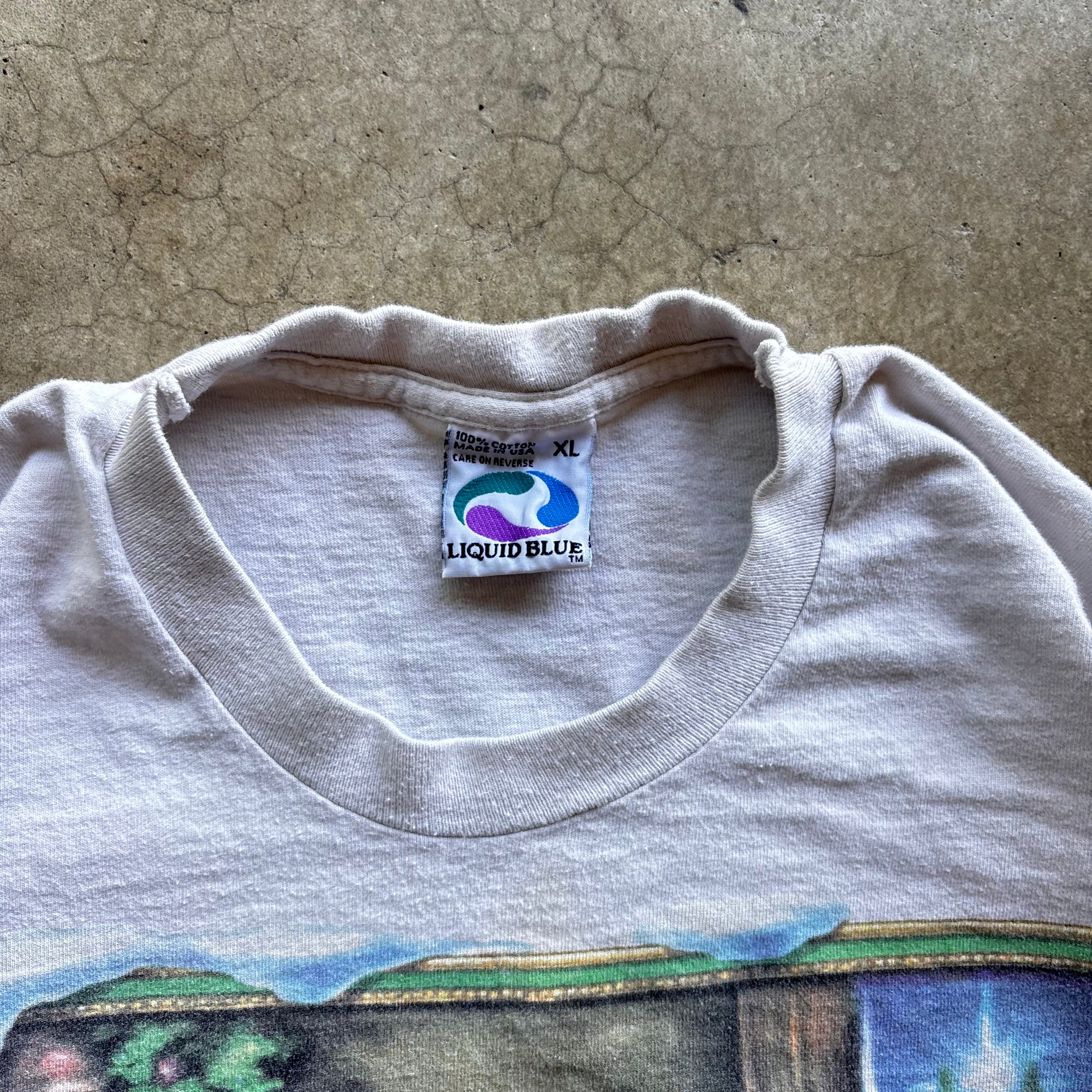 90s LIQUID BLUE JERRY GARCIA SANTA TEE - XL