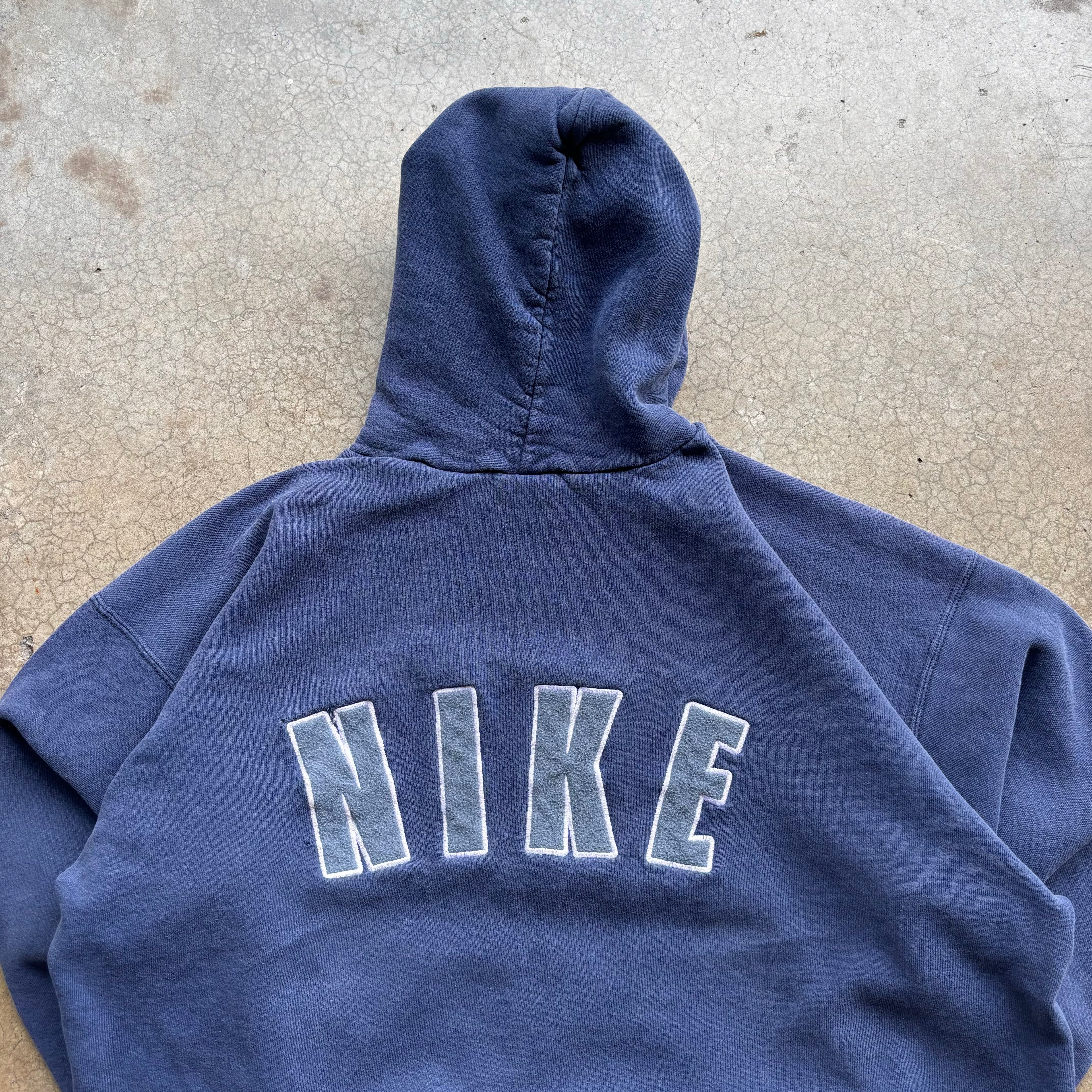 90s NIKE MINI SWOOSH HOODIE - XL