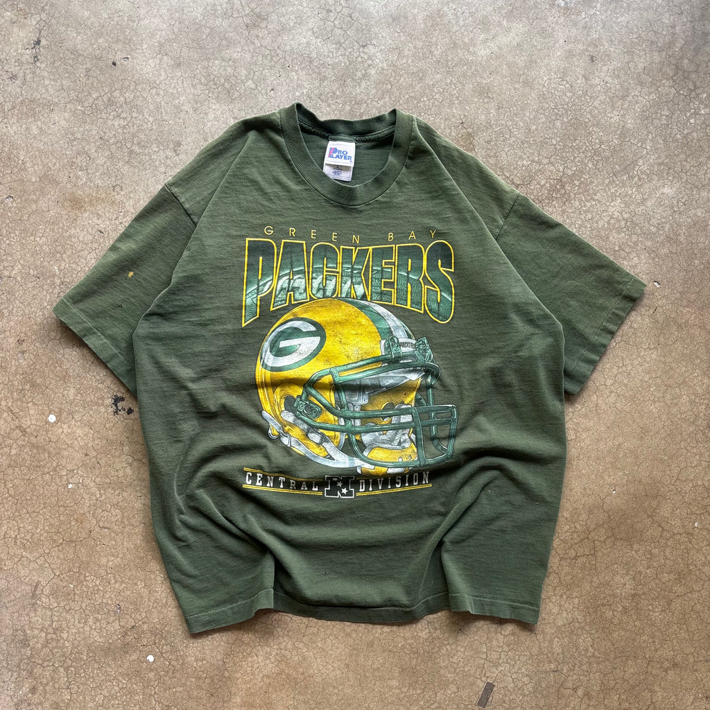90s GREENBAY PACKERS HELMET TEE - XL