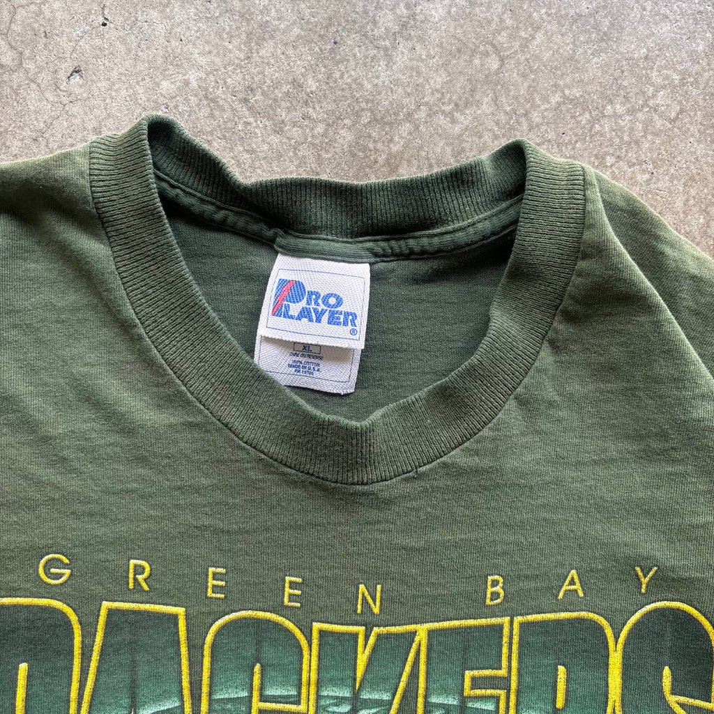 90s GREENBAY PACKERS HELMET TEE - XL