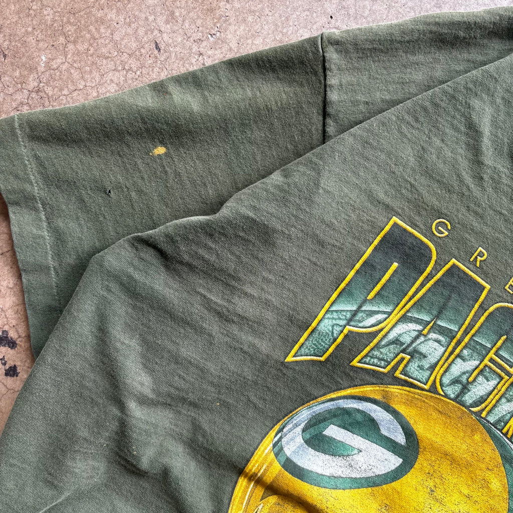 90s GREENBAY PACKERS HELMET TEE - XL