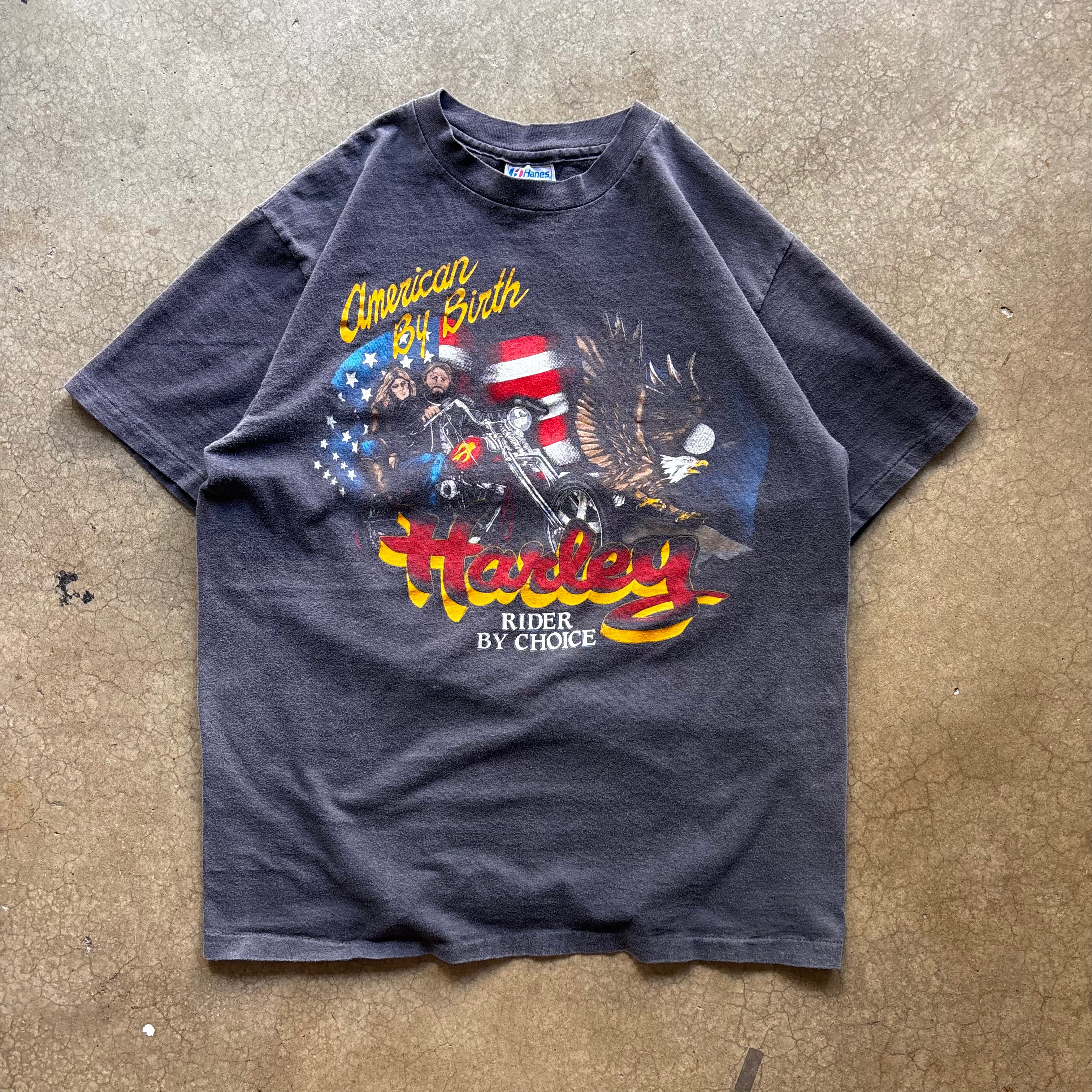 80s HARLEY KENTUCKY AMERICAN HARLEY RIDER - L