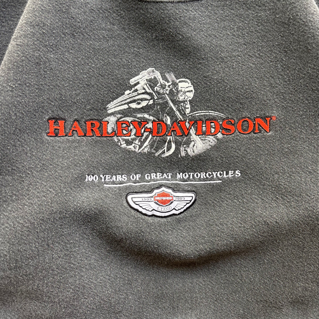 90s HARLEY CREWNECK - L