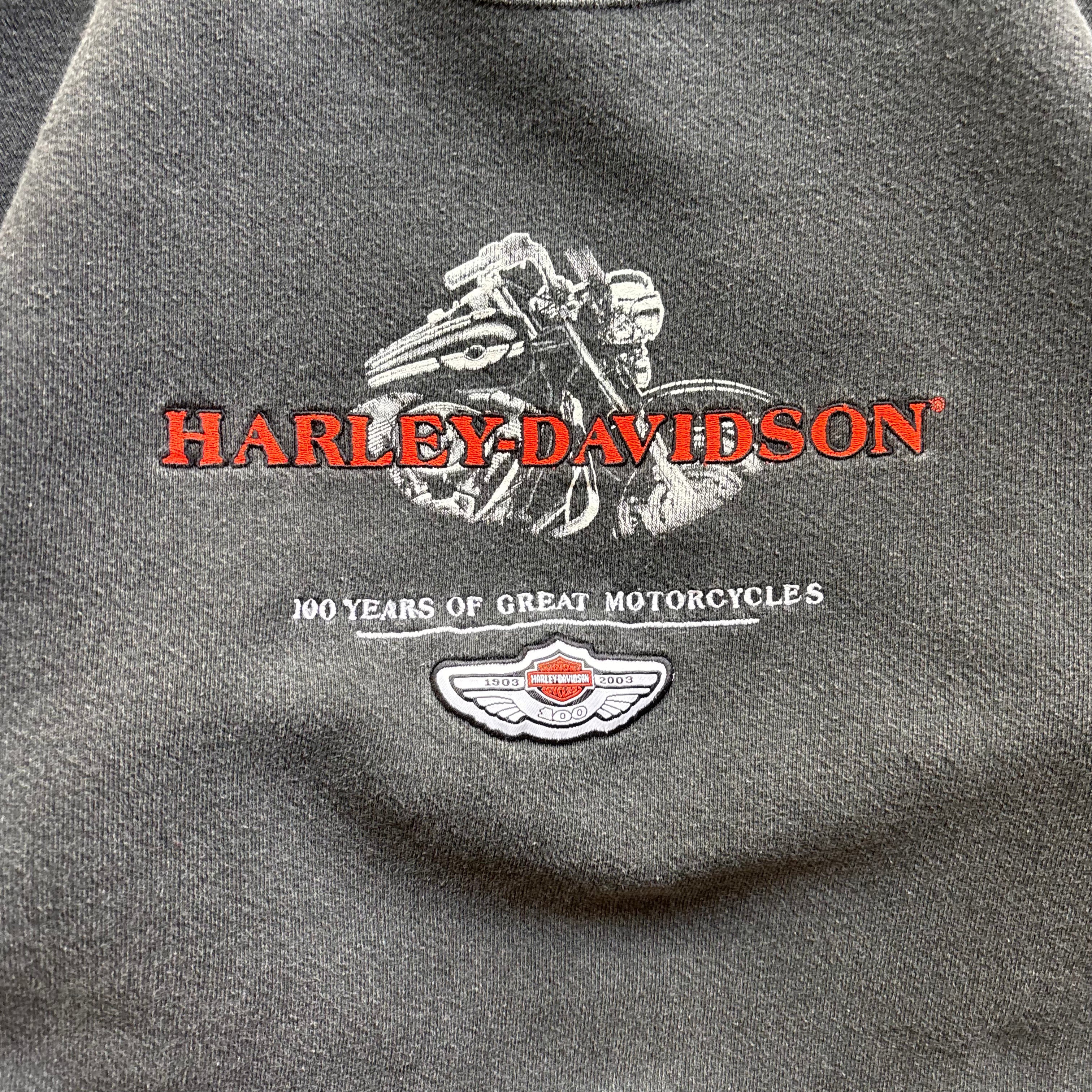 90s HARLEY CREWNECK - L